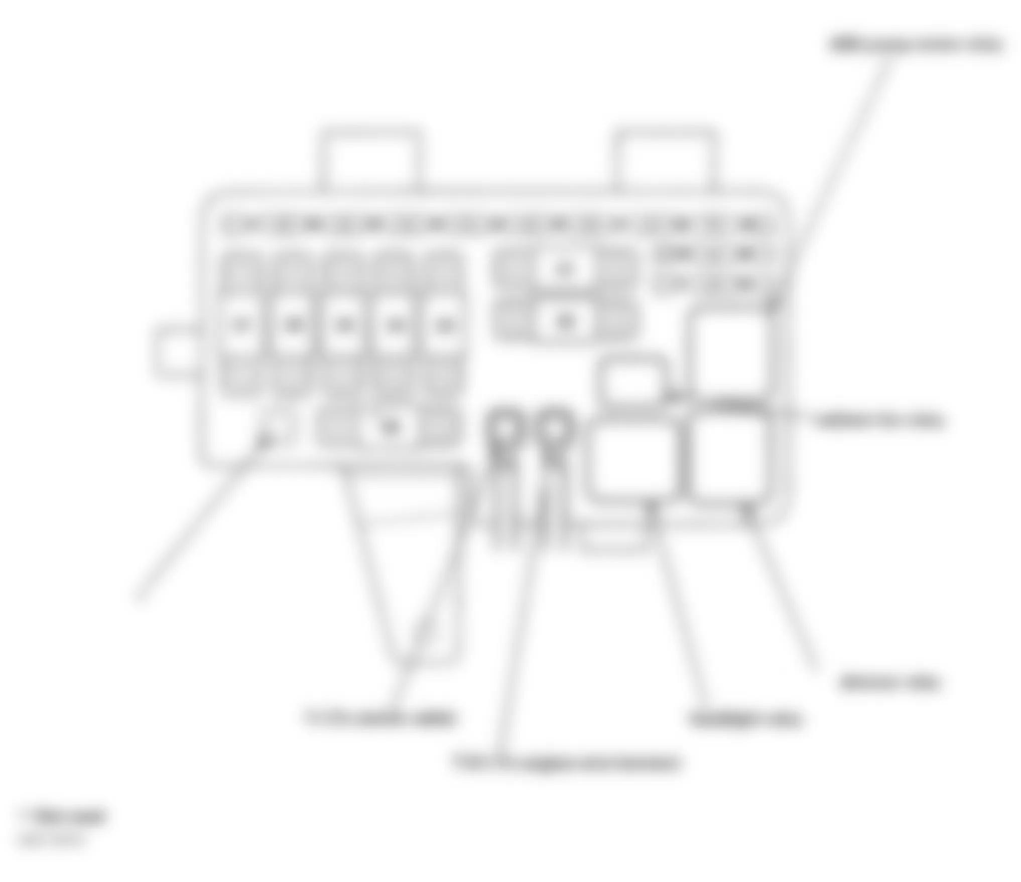 Honda Prelude 1997 - Component Locations -  Identifying Under-Hood Fuse/Relay Box Components