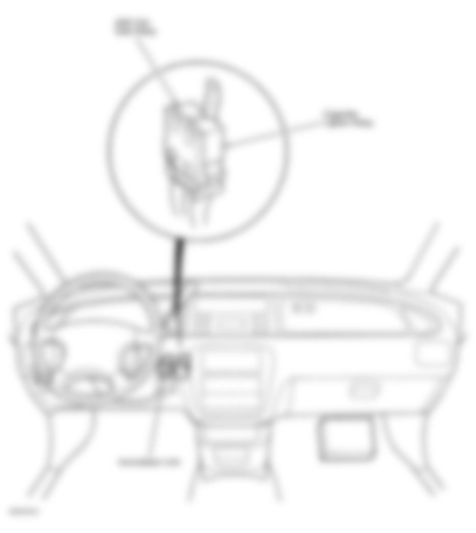 Honda Odyssey EX 1998 - Component Locations -  Front Of Dash