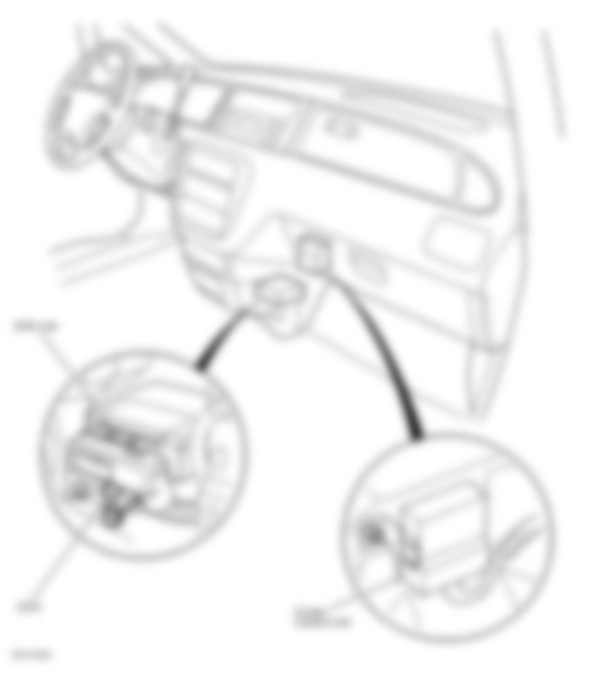 Honda Odyssey EX 1998 - Component Locations -  Lower Center Of Dash
