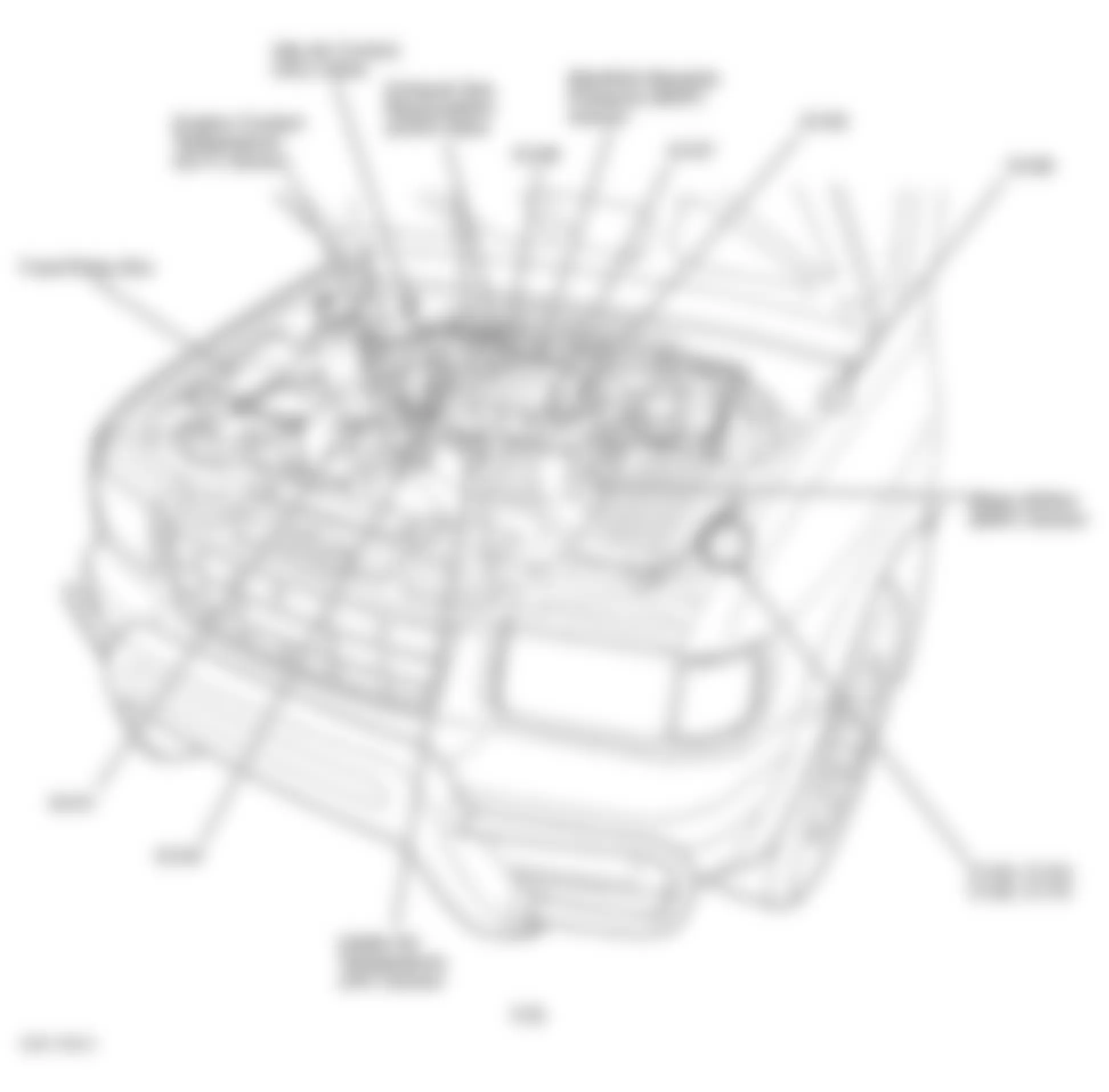 Honda Passport EX 1998 - Component Locations -  Engine Compartment (3.2L)