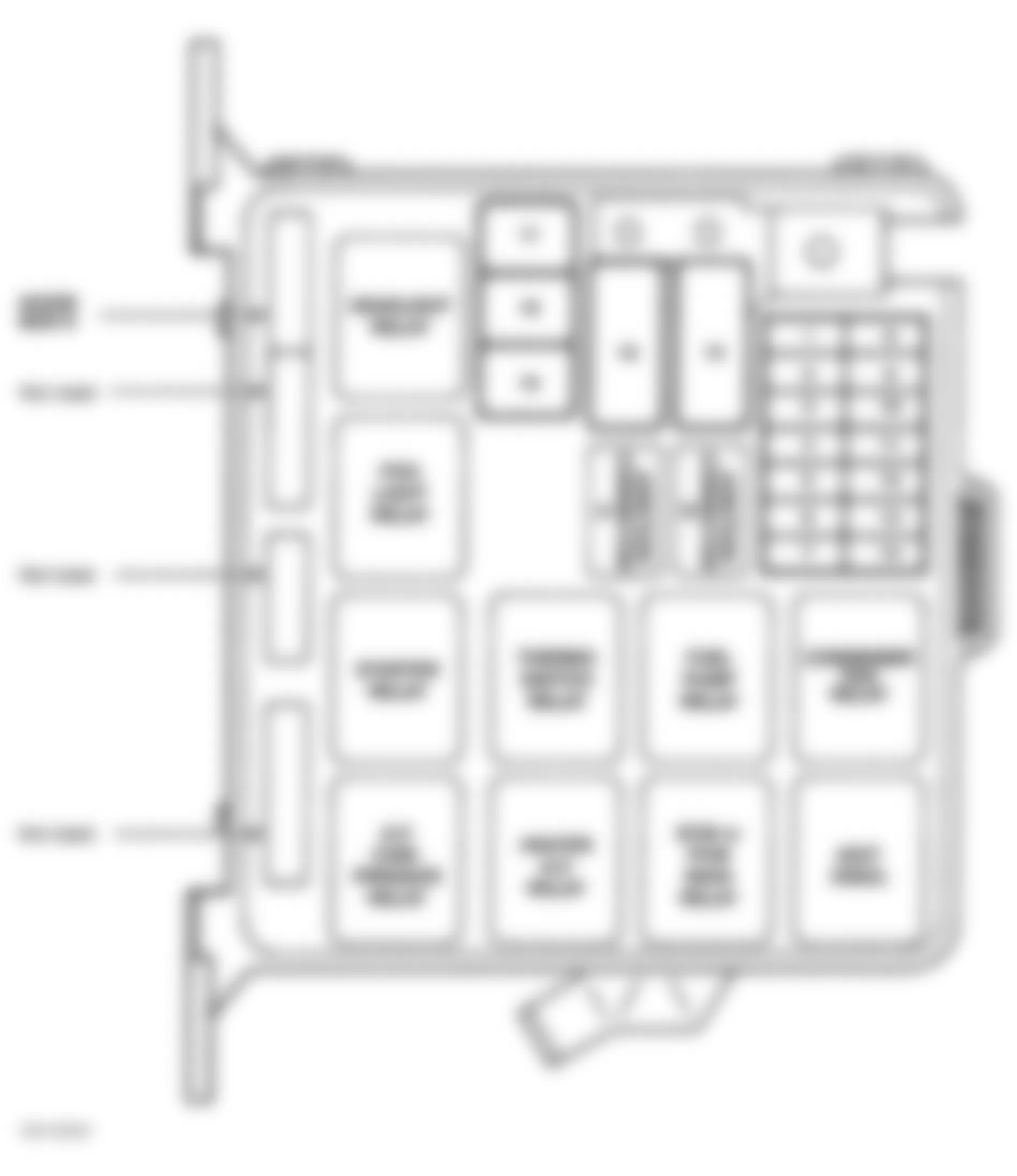 Honda Passport EX 1998 - Component Locations -  Identifying Engine Compartment Fuse Box (1998-99)