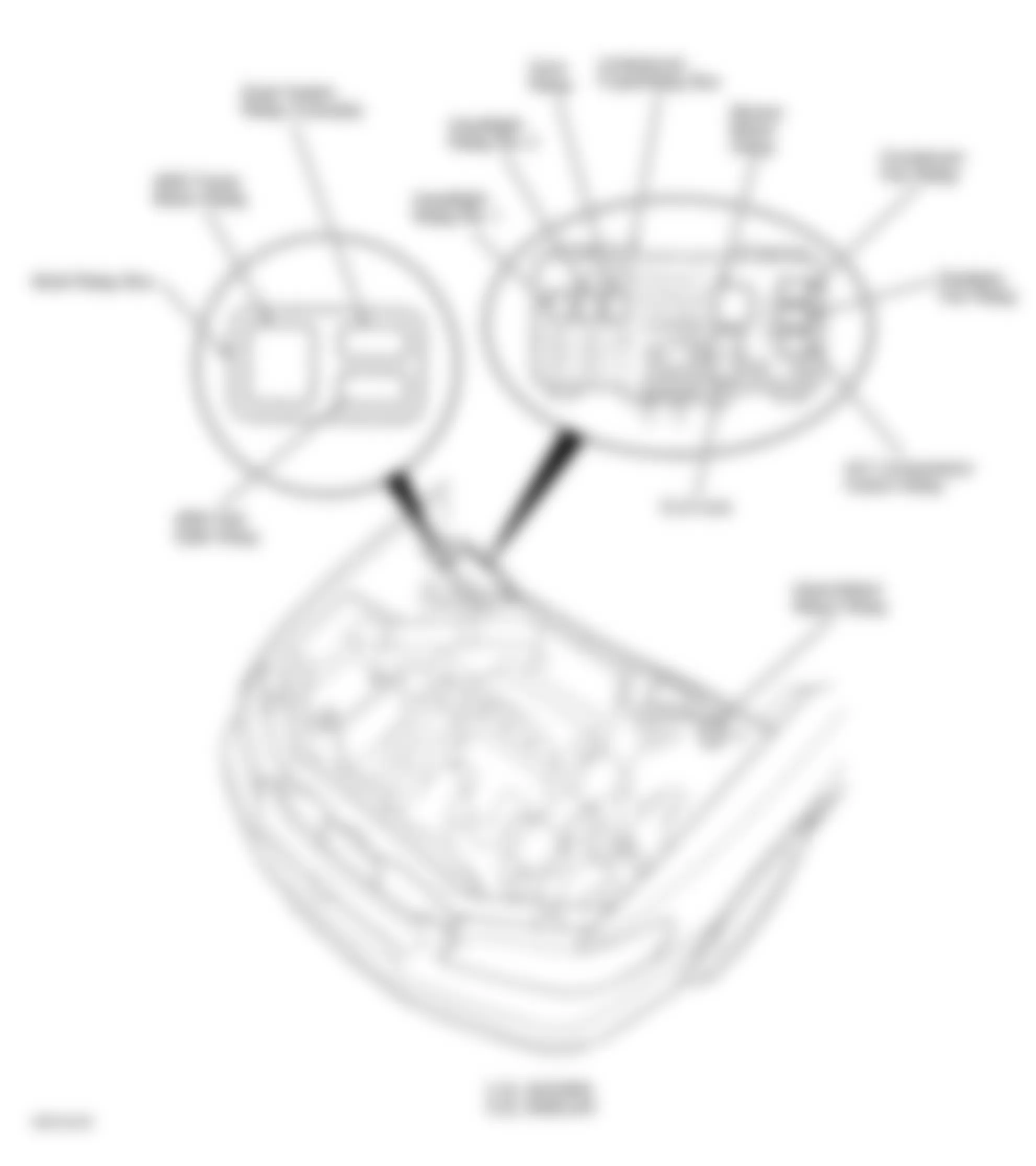 Honda Accord DX 1999 - Component Locations -  Engine Compartment (2.3L Shown, 3.0L Similar)