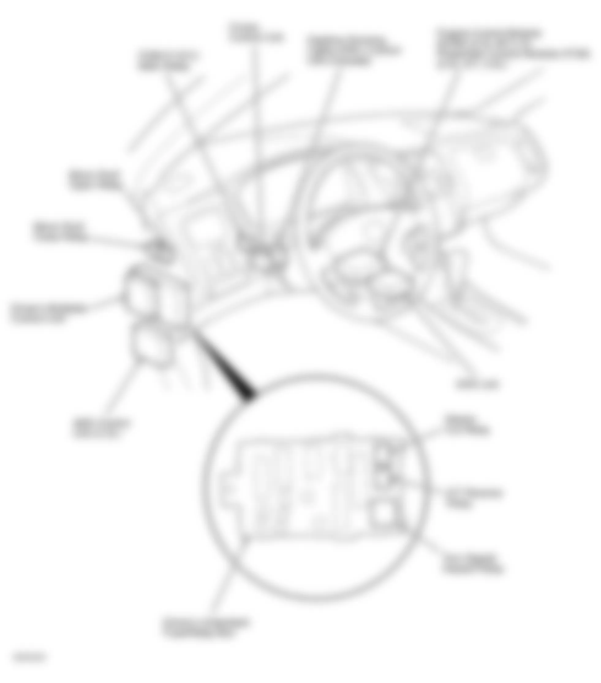 Honda Accord DX 1999 - Component Locations -  Left Side Of Dash