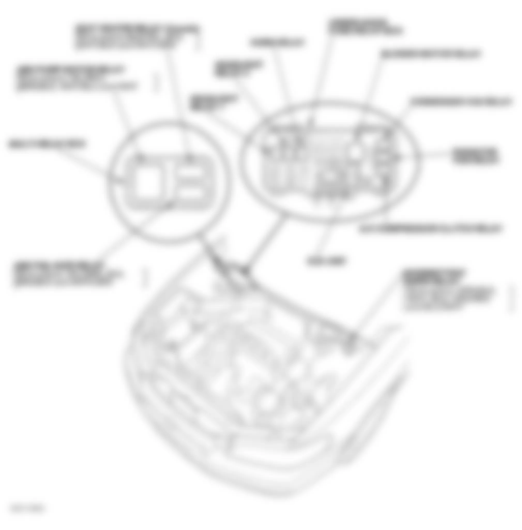 Honda Accord DX 1999 - Component Locations -  Locating Under-Hood Fuse/Relay Box (4-Cylinder)