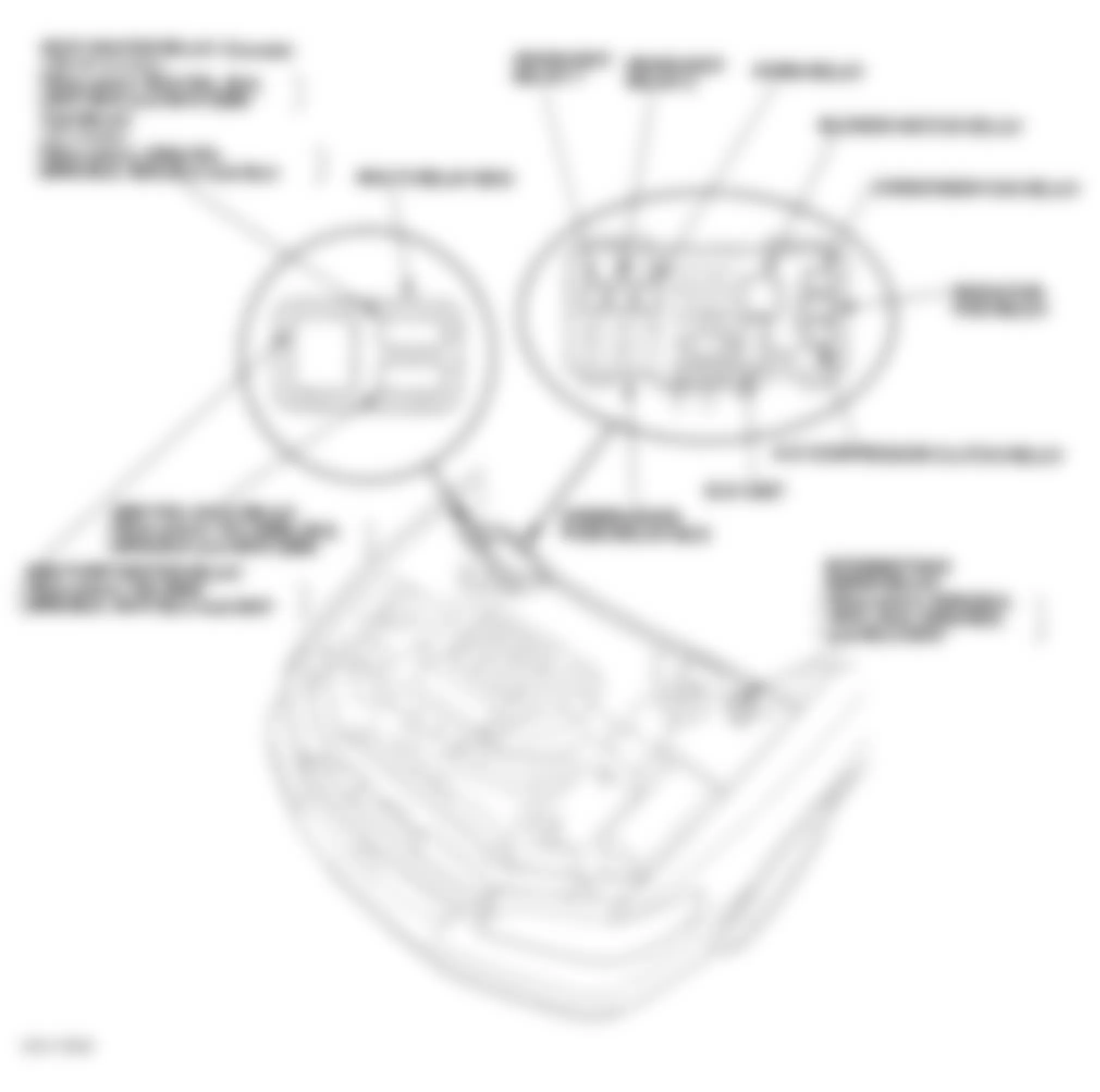 Honda Accord EX 1999 - Component Locations -  Locating Under-Hood Fuse/Relay Box