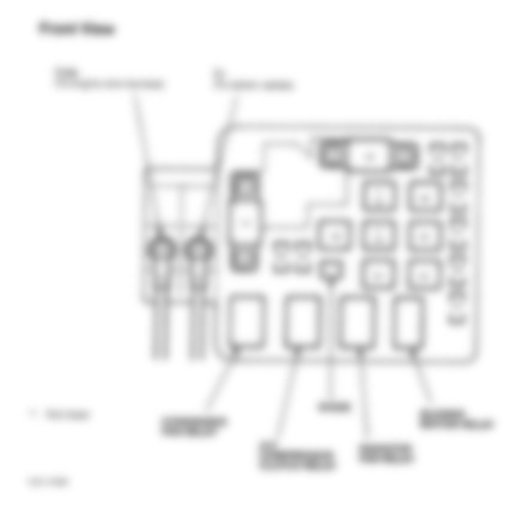 Honda Civic CX 1999 - Component Locations -  Identifying Under-Hood Fuse/Relay Box (1996-2000)