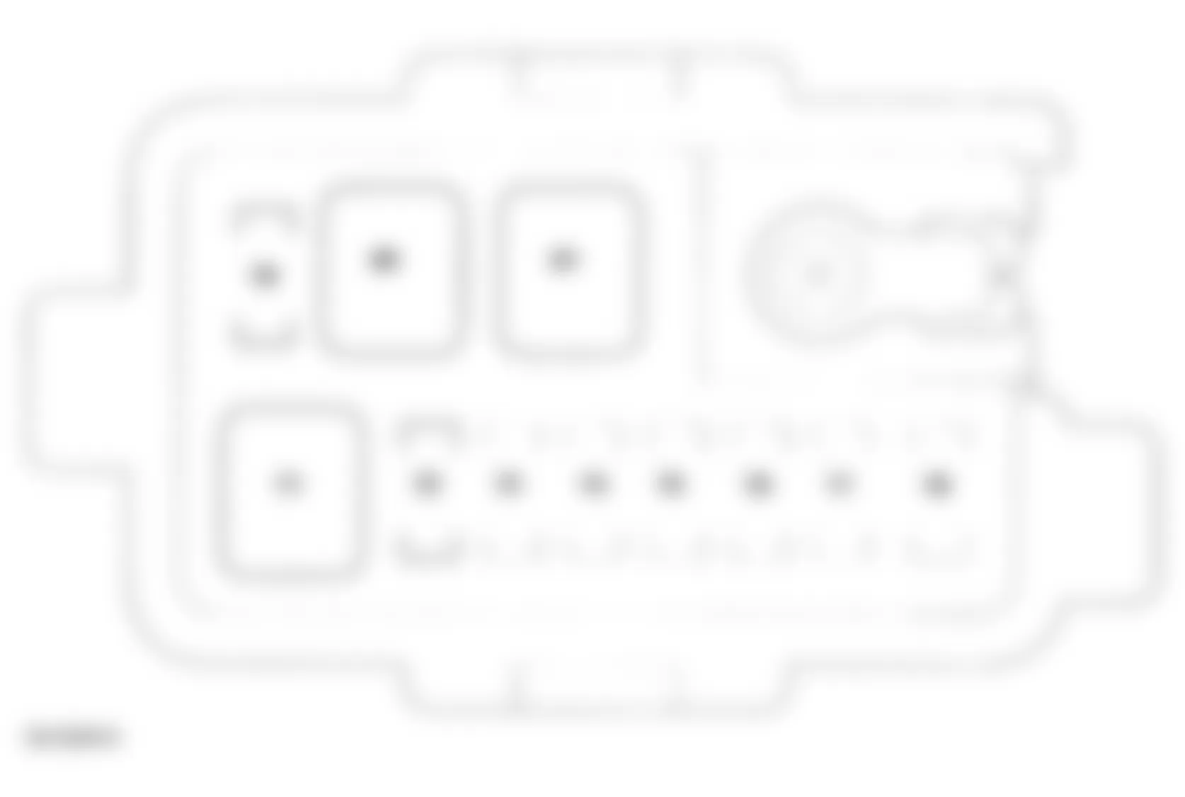 Honda Odyssey EX 1999 - Component Locations -  Locating Under-Hood Sub Fuse