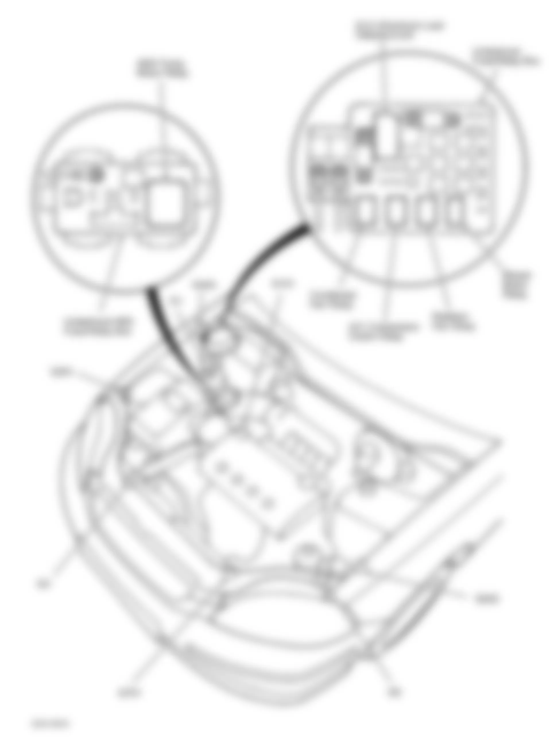 Honda Civic CX 2000 - Component Locations -  Engine Compartment