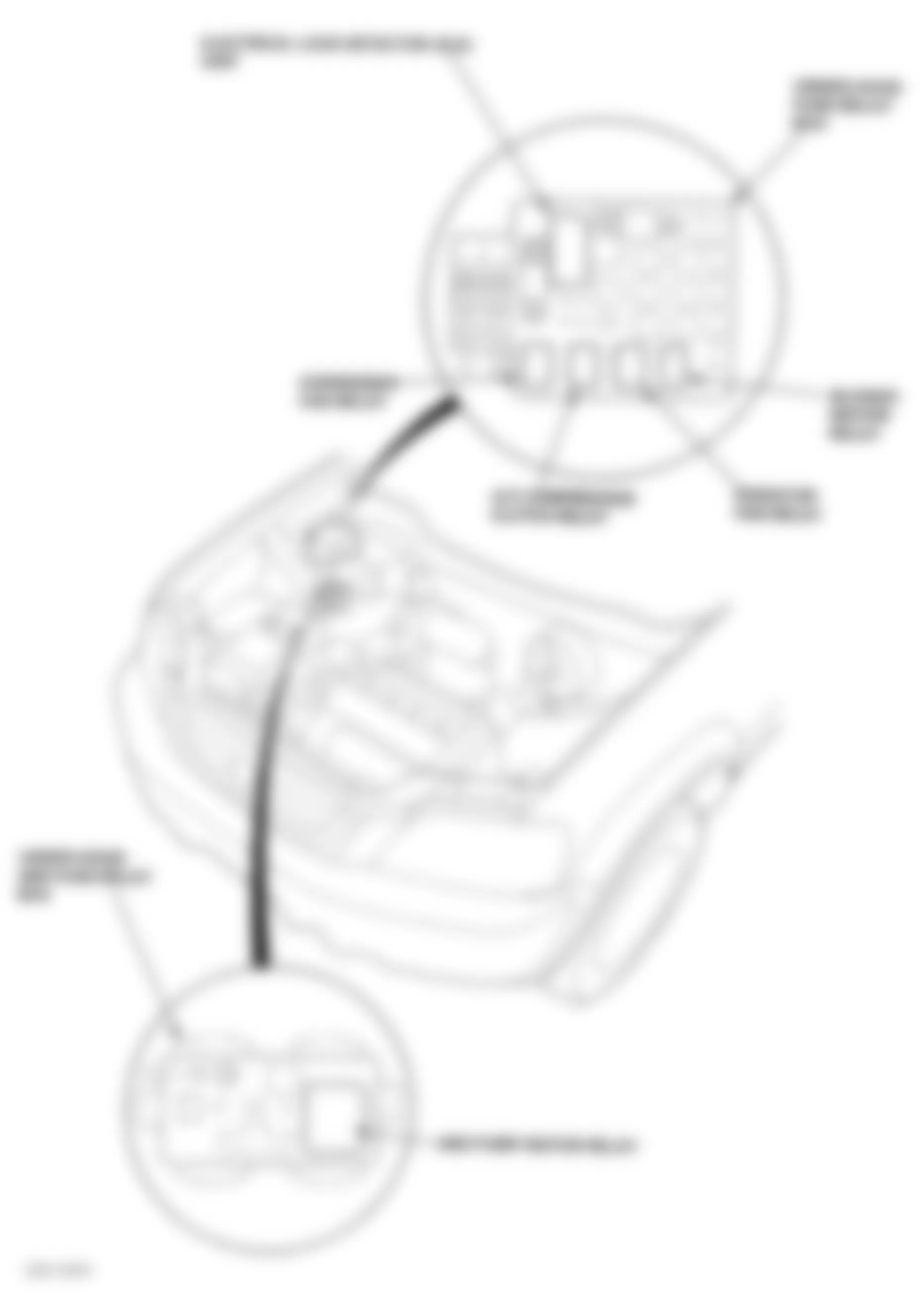 Honda CR-V EX 2000 - Component Locations -  Locating Engine Compartment Fuse/Relay Boxes
