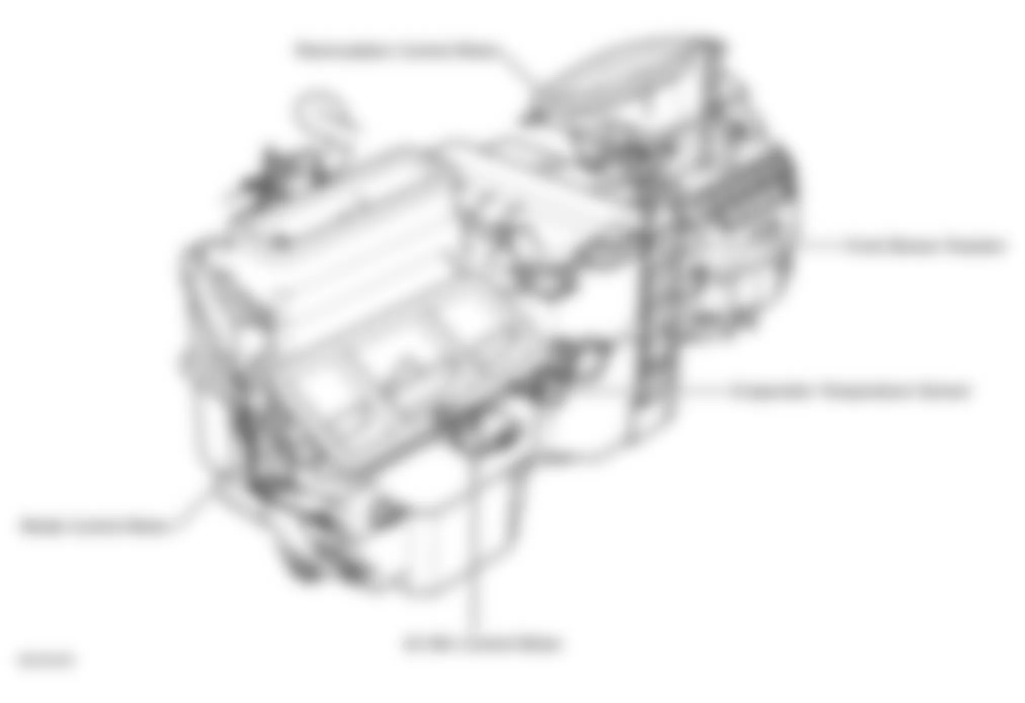 Honda Odyssey EX 2000 - Component Locations -  HVAC Assembly