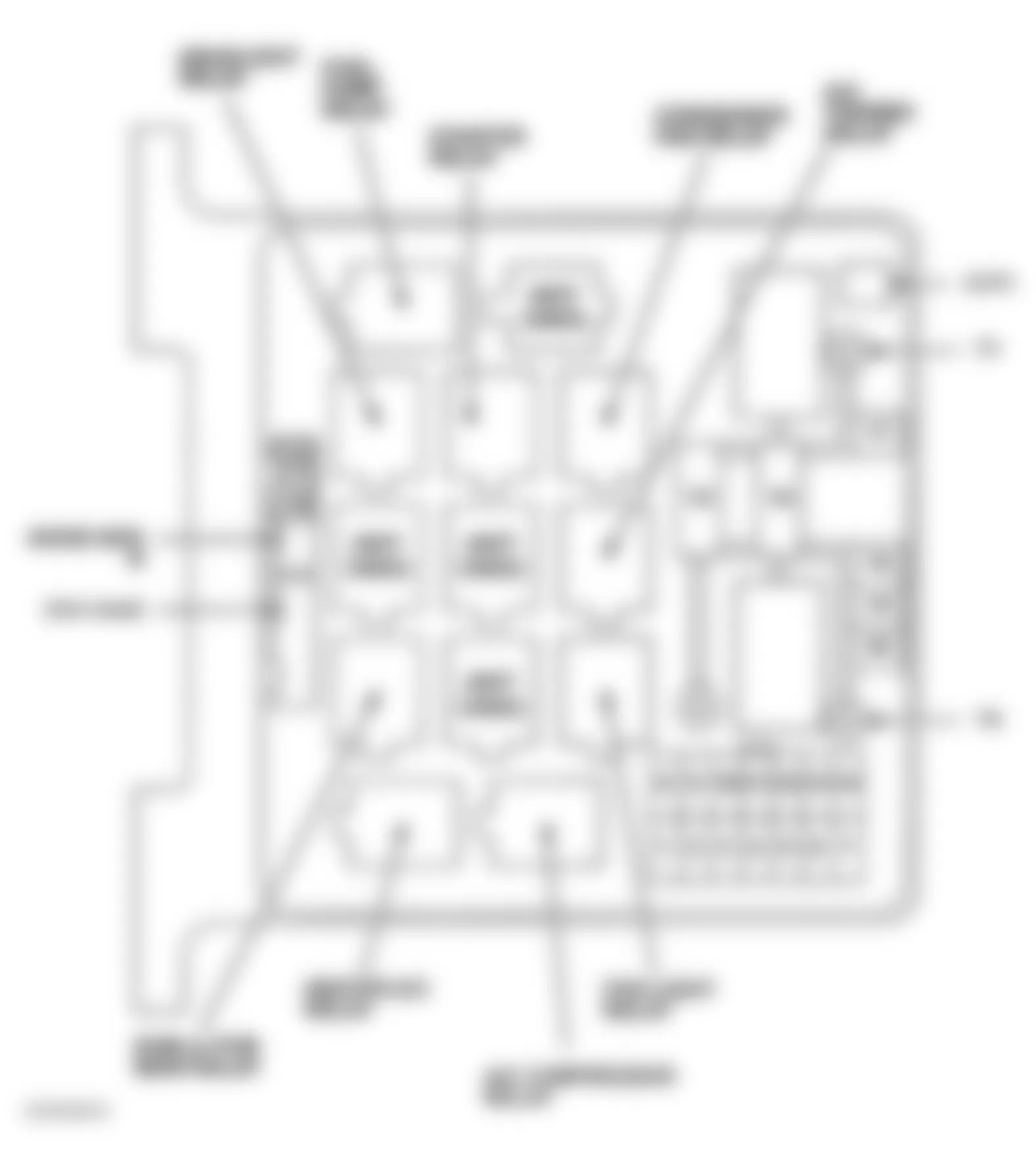 Honda Passport EX 2000 - Component Locations -  Identifying Under-Hood Fuse/Relay Box Components (1 Of 2)