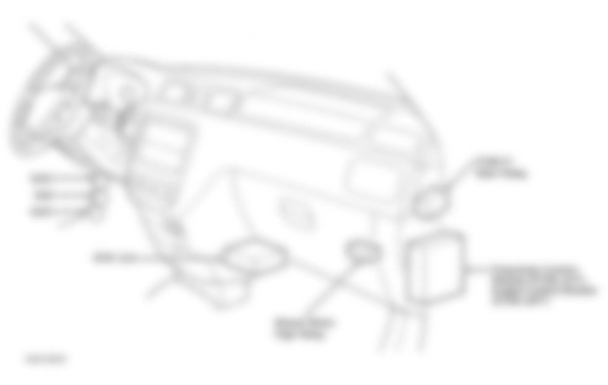 Honda CR-V EX 2001 - Component Locations -  Right Side Of Dash