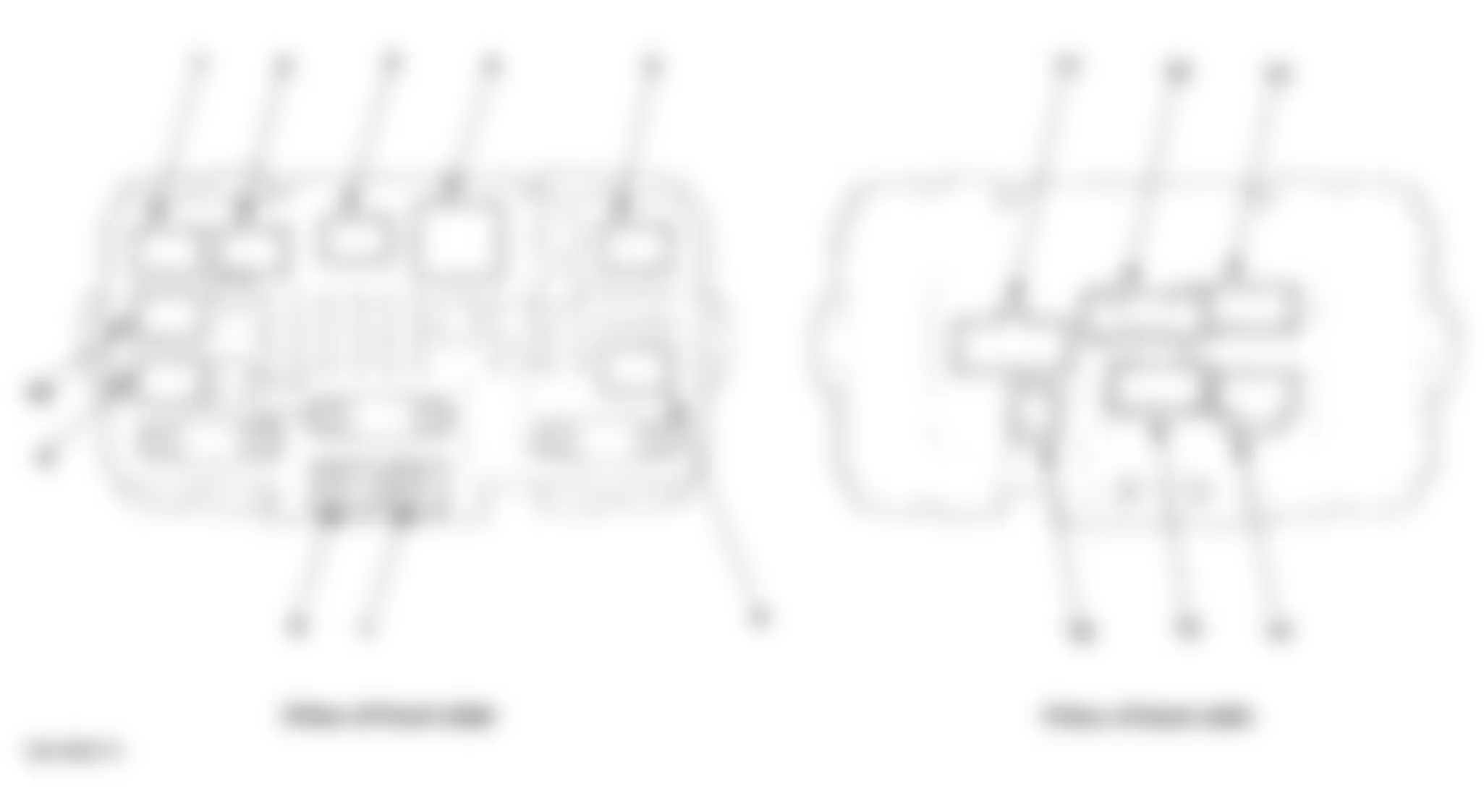 Honda Civic LX 2002 - Component Locations -  Identifying Under-hood Fuse/Relay Box Connectors