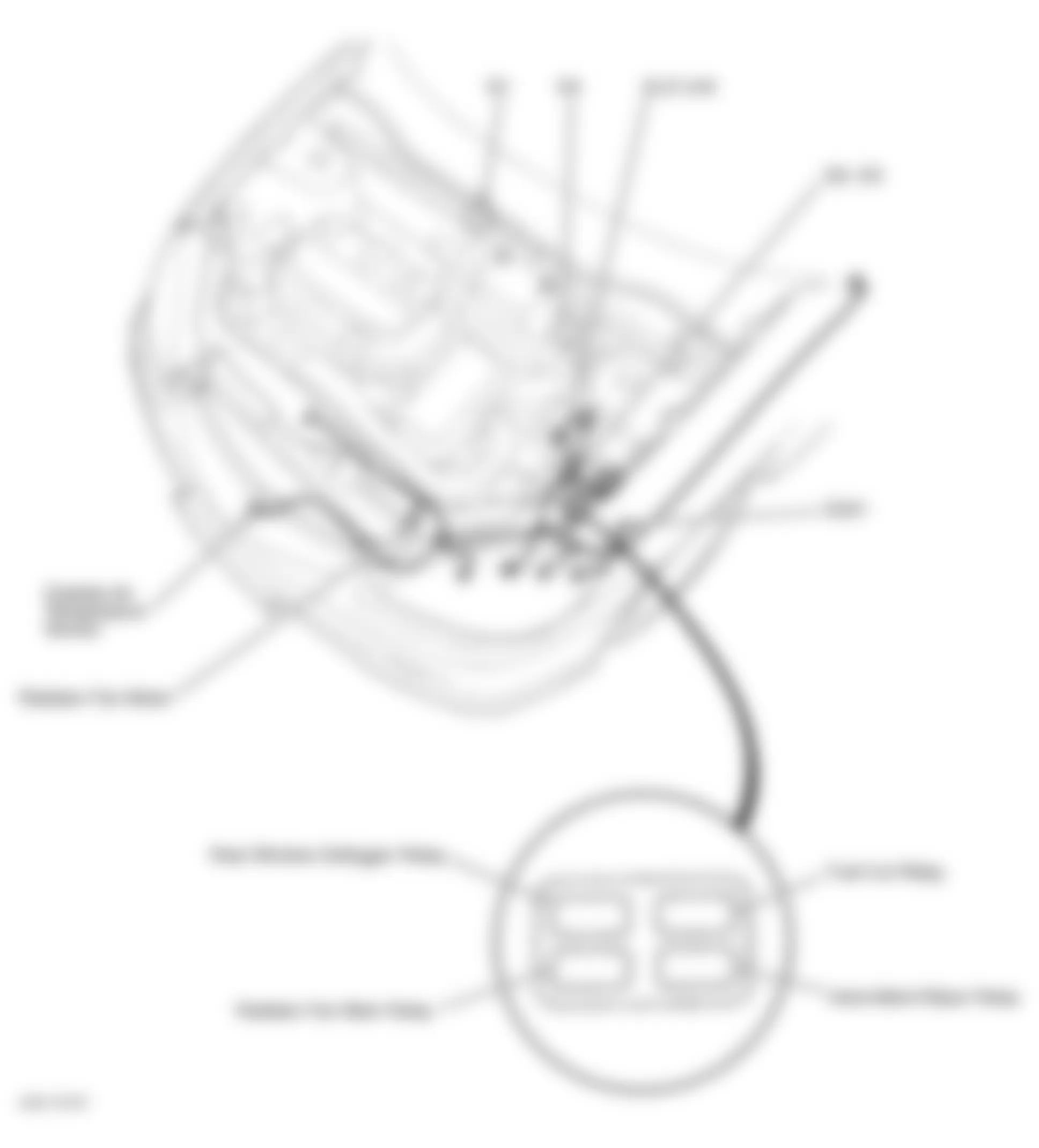 Honda Insight 2002 - Component Locations -  Underhood Fuse/Relay Box