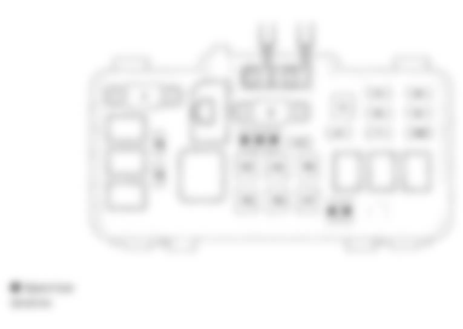 Honda Insight 2002 - Component Locations - Locating Under-Hood Fuse/Relay Box