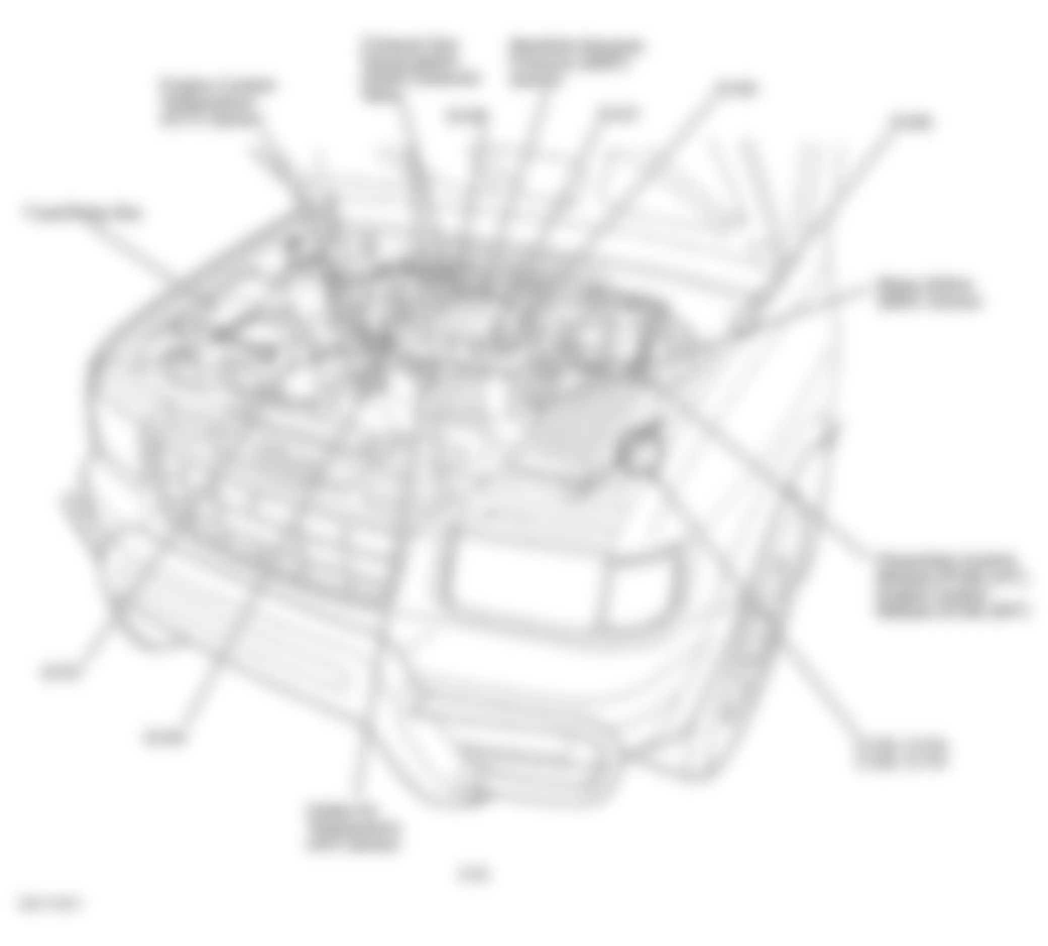 Honda Passport EX 2002 - Component Locations -  Engine Compartment