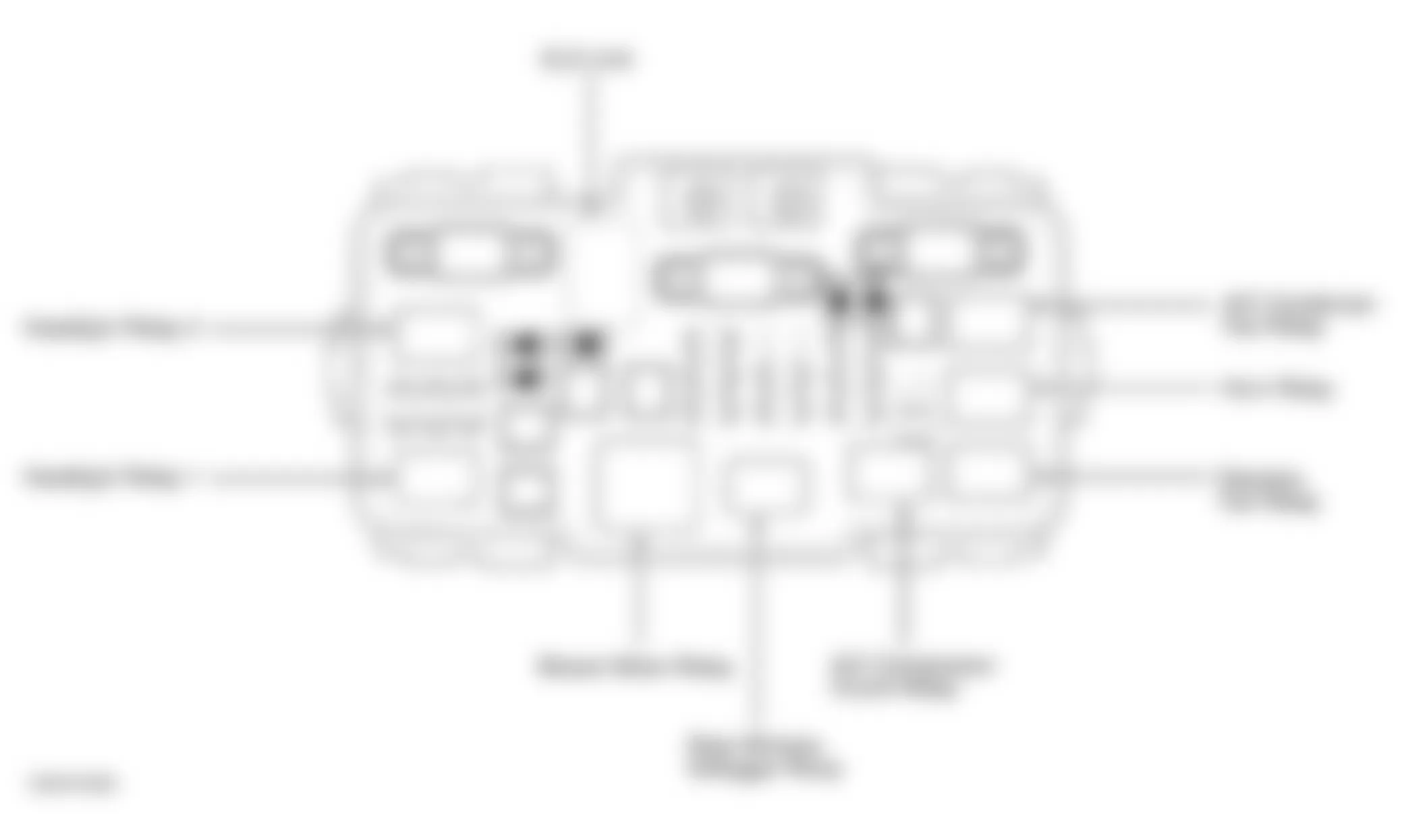 Honda Element DX 2003 - Component Locations -  Underhood Fuse/Relay Box