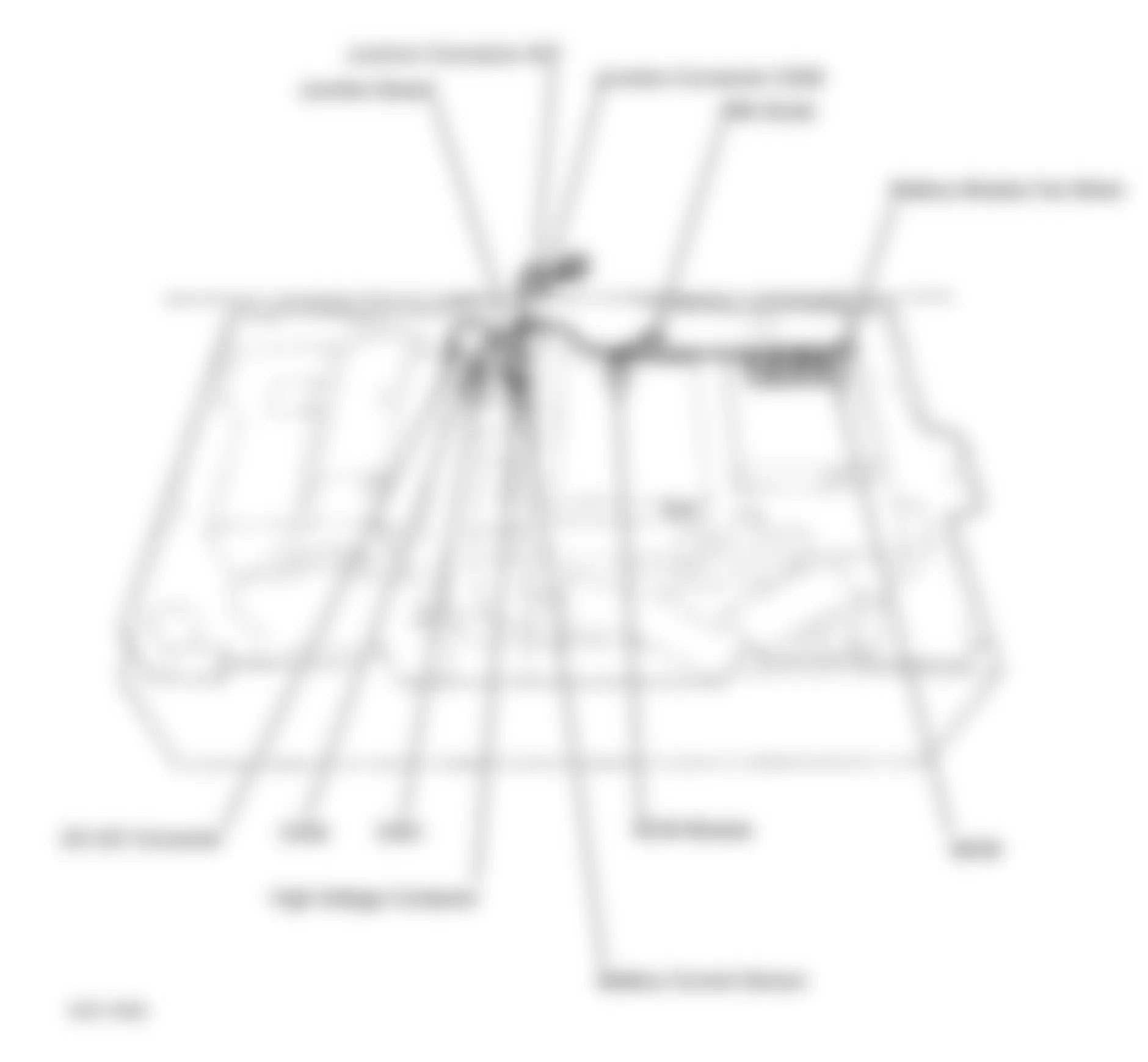 Honda Insight 2003 - Component Locations -  Intelligent Power Unit (IPU) Compartment