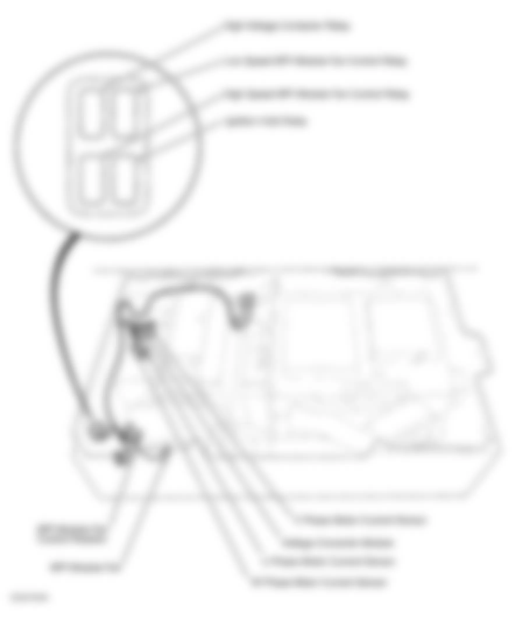 Honda Insight 2003 - Component Locations -  Power Converter Harness