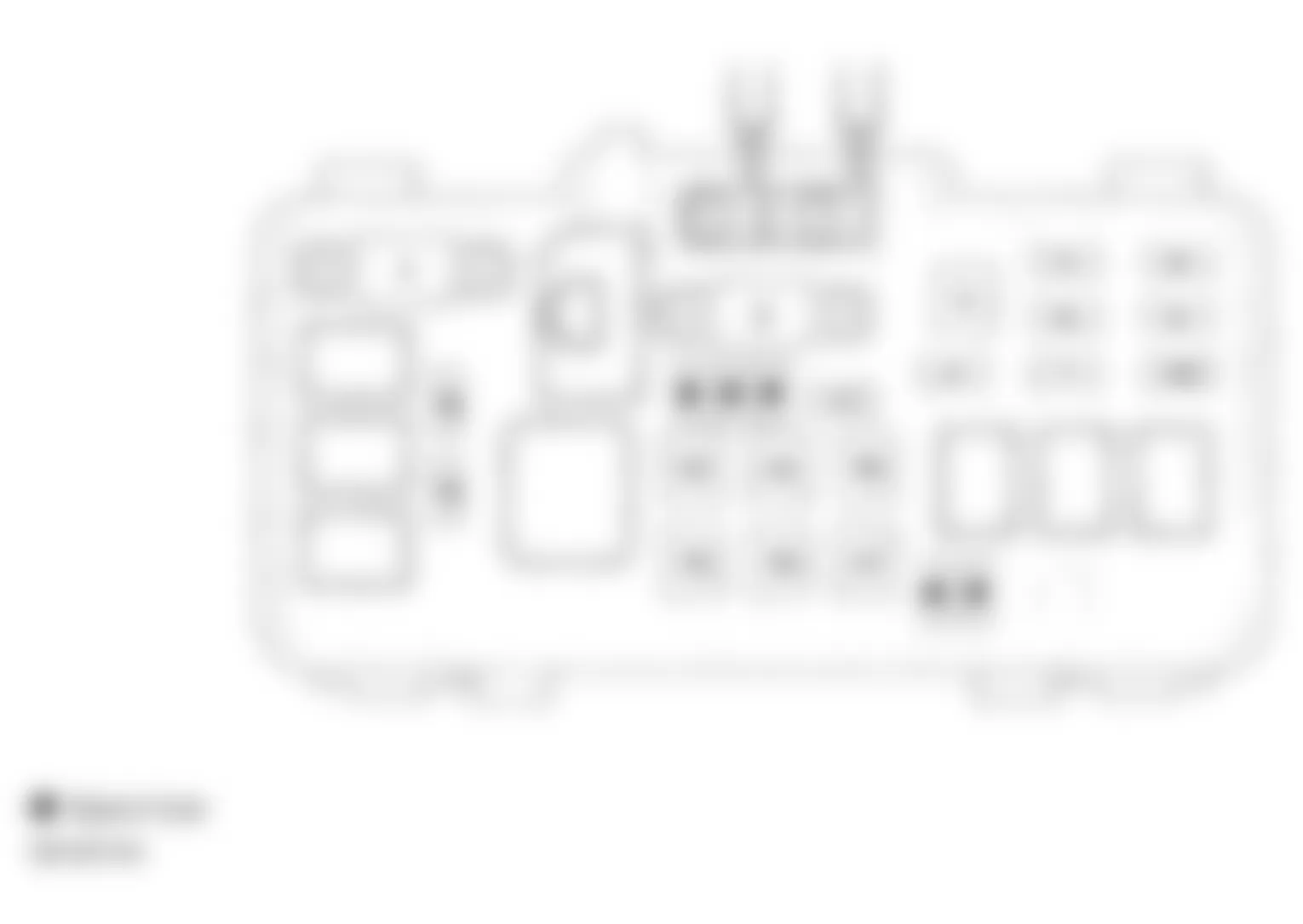 Honda Insight 2003 - Component Locations -  Locating Under-Hood Fuse/Relay Box