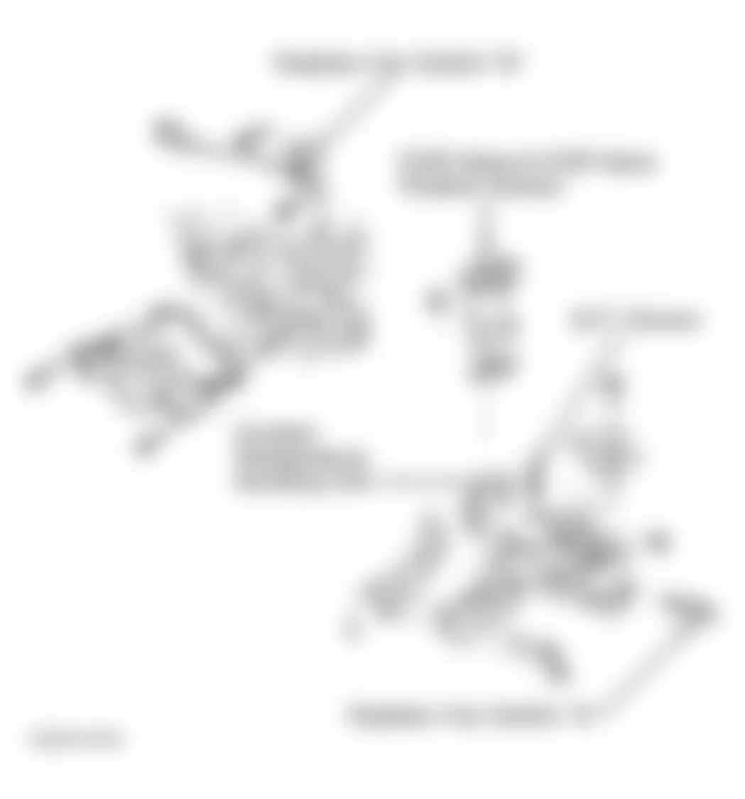 Honda Odyssey EX 2003 - Component Locations -  Front & Rear Of Engine