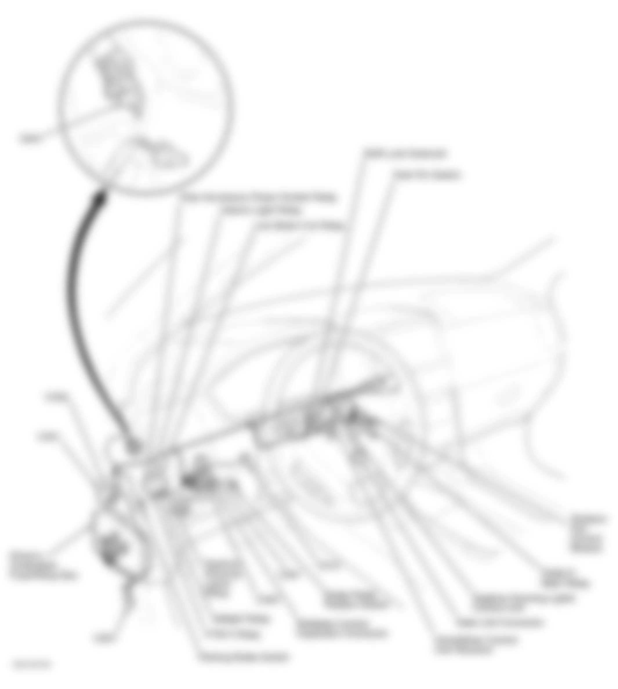 Honda Pilot EX 2003 - Component Locations -  Dash