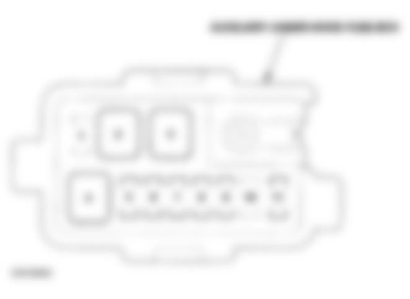 Honda Odyssey Touring 2006 - Component Locations -  Identifying Auxiliary Under-Hood Fuse/Relay Box Components