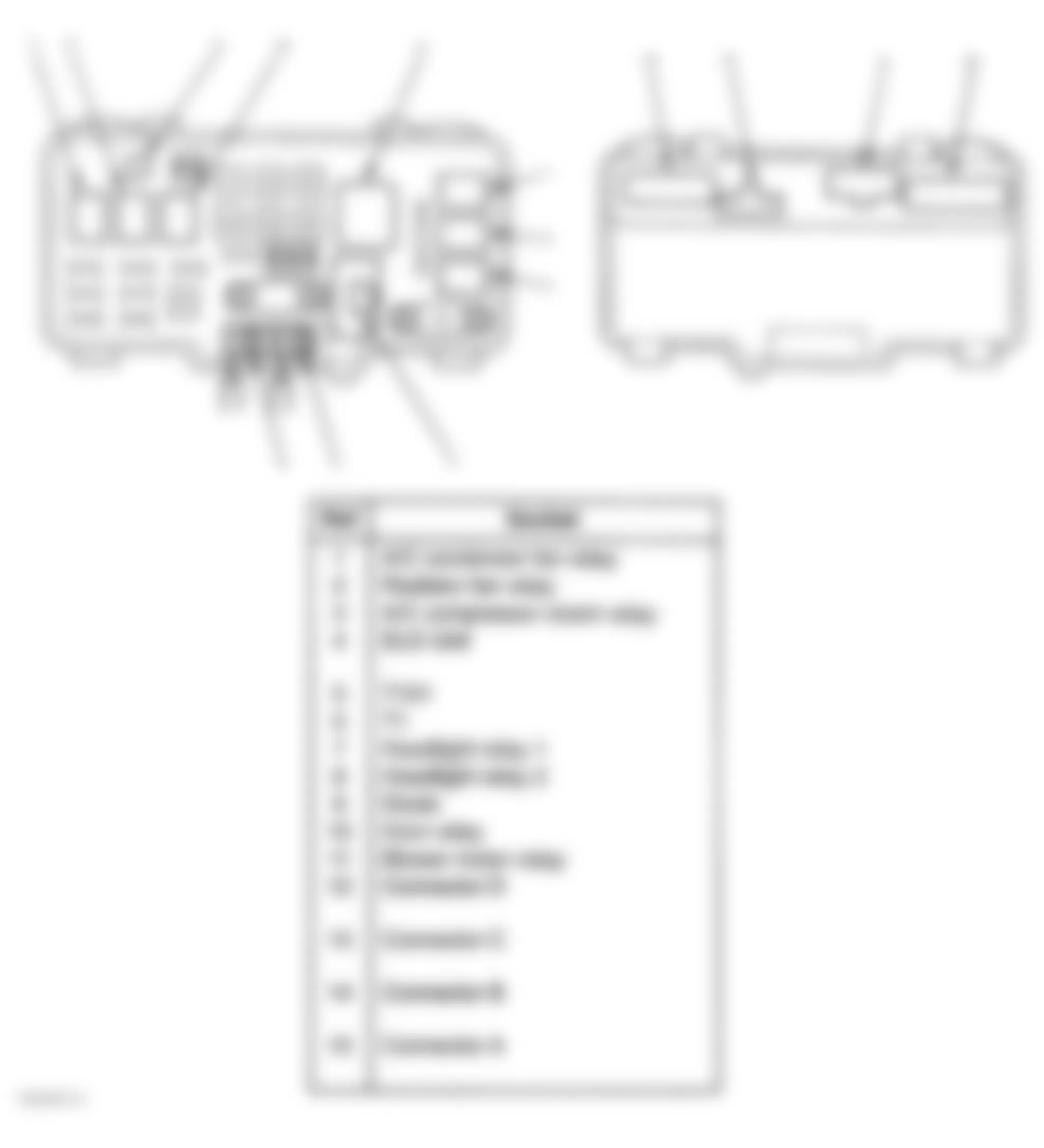 Honda S2000 2006 - Component Locations -  Main Under-Hood Fuse/Relay Box