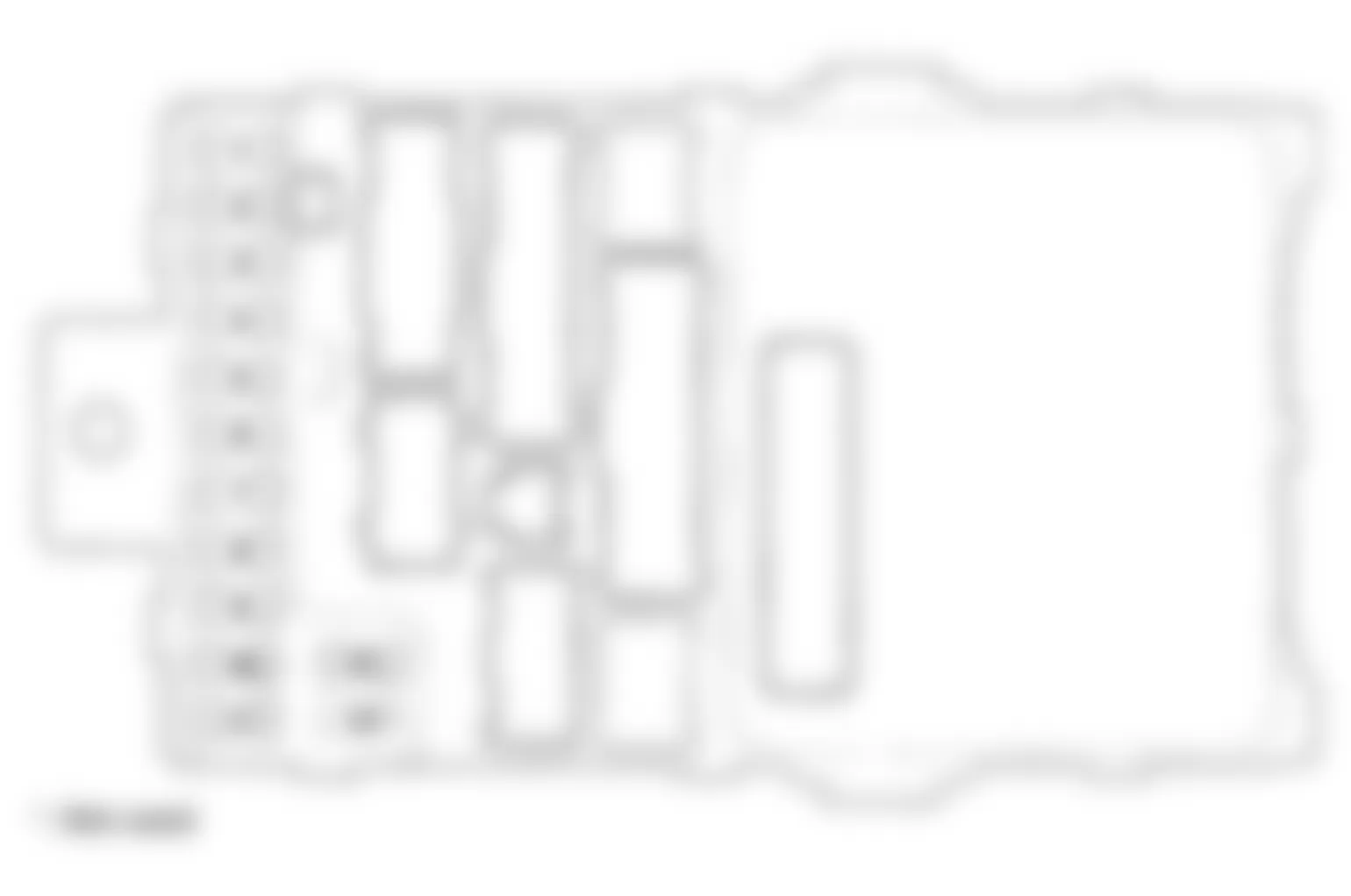 Honda Pilot EX 2008 - Component Locations -  Identifying Drivers Under-Dash Fuse/Relay Box Components