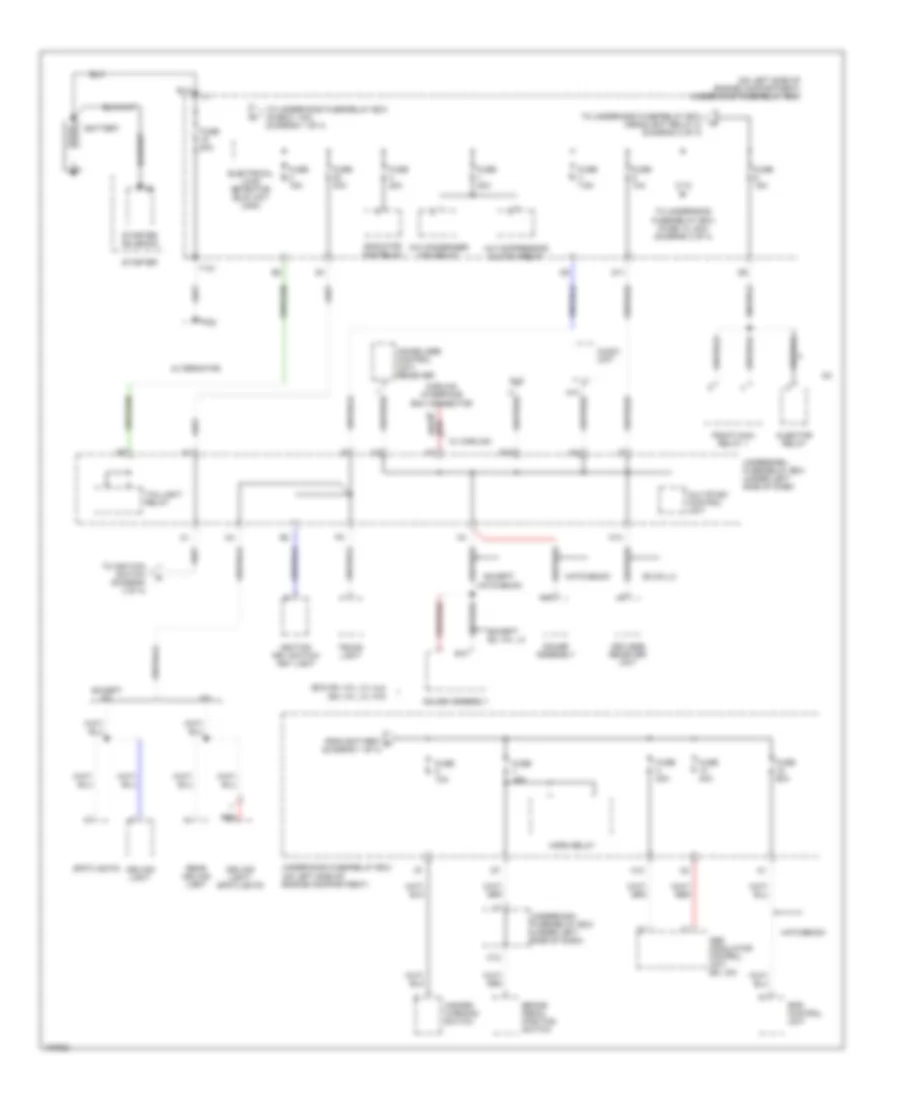 Power Distribution Wiring Diagram Except Hybrid 1 of 4 for Honda Civic DX 2005