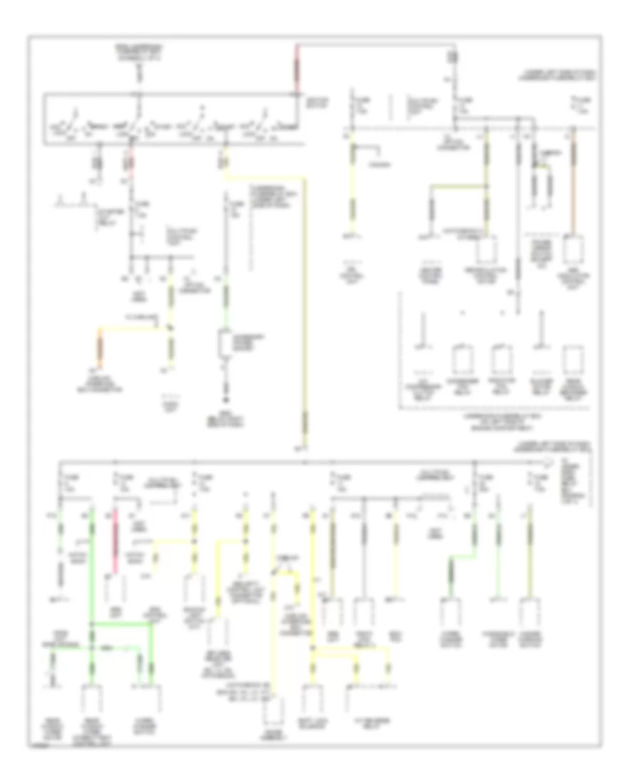 Power Distribution Wiring Diagram, Except Hybrid (3 of 4) for Honda Civic DX 2005