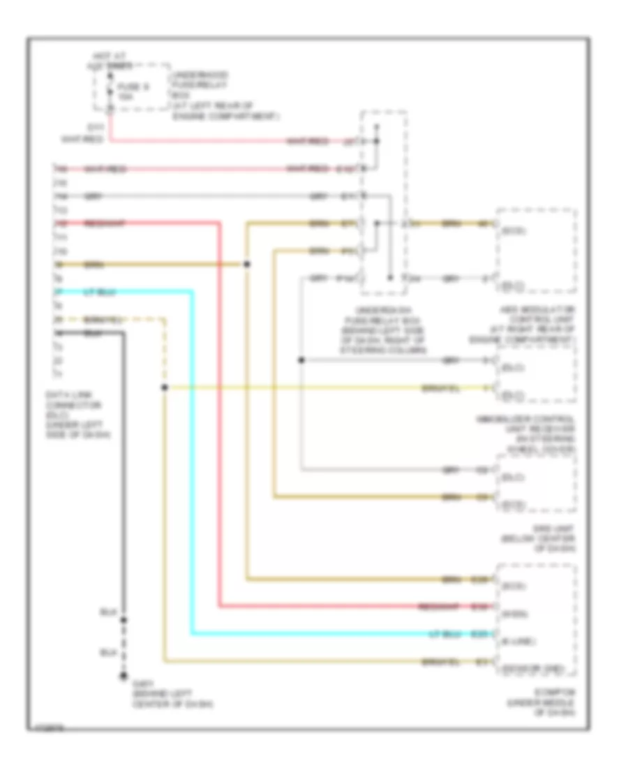 Data Link Connector Wiring Diagram for Honda Element LX 2005