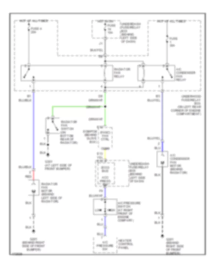 Cooling Fan Wiring Diagram for Honda Element LX 2005