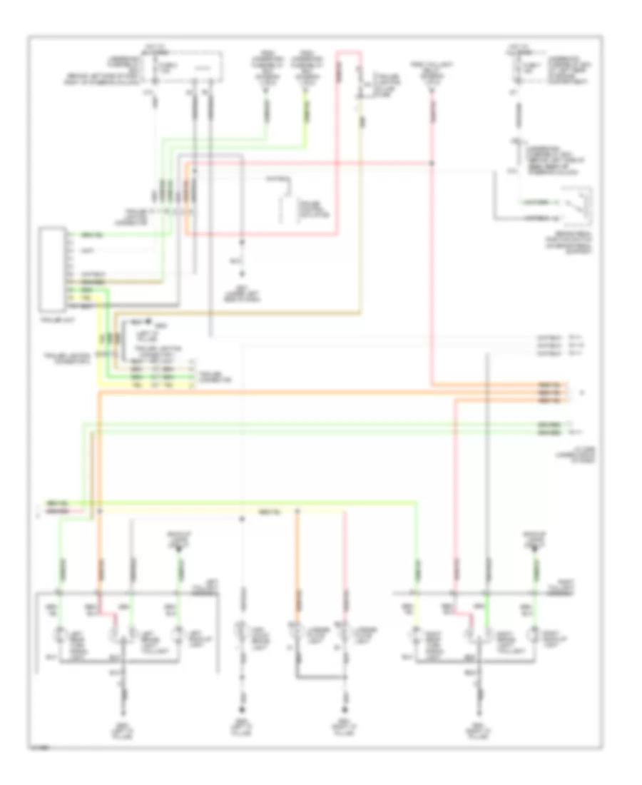 Exterior Lamps Wiring Diagram (2 of 2) for Honda Element LX 2005