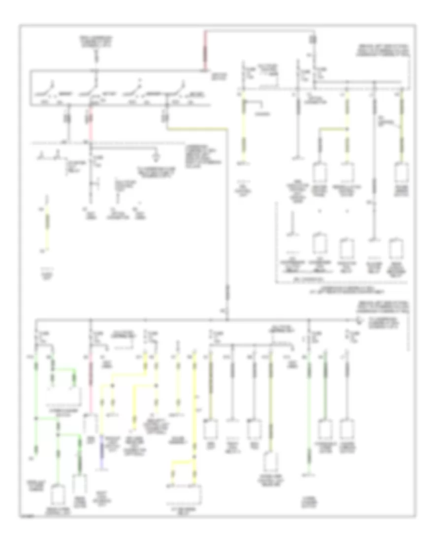 Power Distribution Wiring Diagram (3 of 4) for Honda Element LX 2005