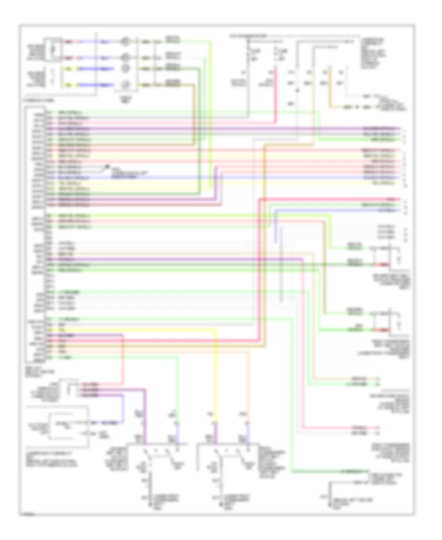 Supplemental Restraints Wiring Diagram 1 of 2 for Honda Element LX 2005