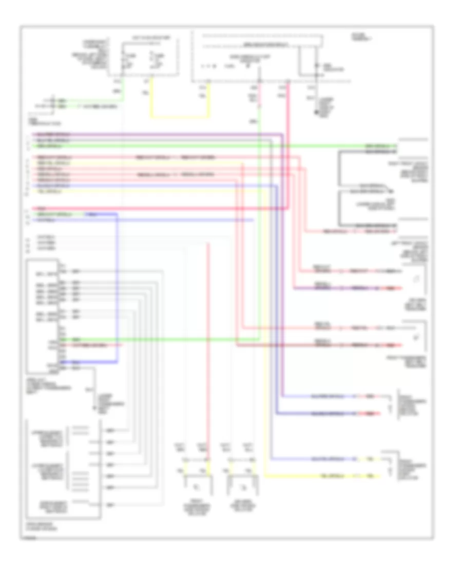 Supplemental Restraints Wiring Diagram 2 of 2 for Honda Element LX 2005
