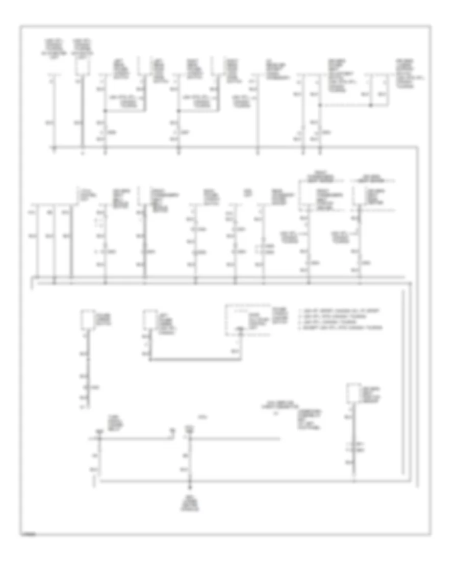 Ground Distribution Wiring Diagram 4 of 5 for Honda Ridgeline RT 2012