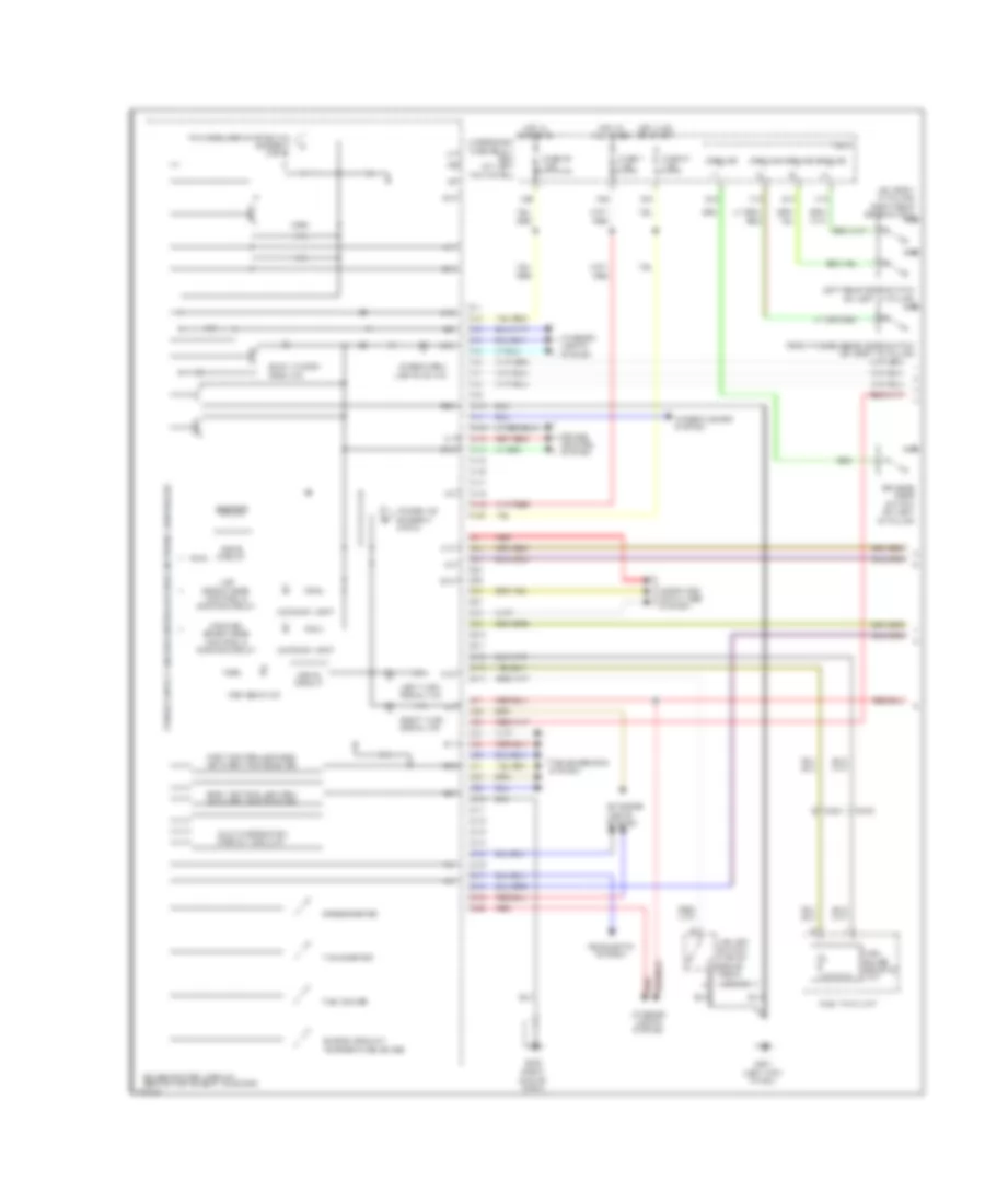 Instrument Cluster Wiring Diagram 1 of 2 for Honda Ridgeline RT 2012