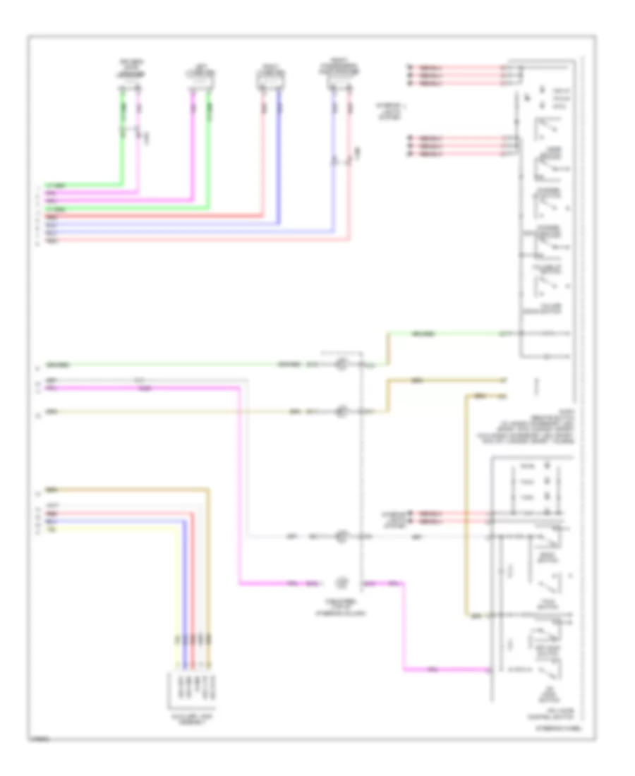 Navigation Wiring Diagram (4 of 4) for Honda Ridgeline RT 2012