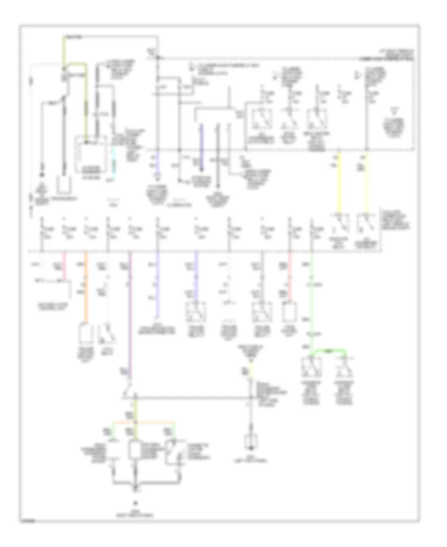 Power Distribution Wiring Diagram 1 of 5 for Honda Ridgeline RT 2012