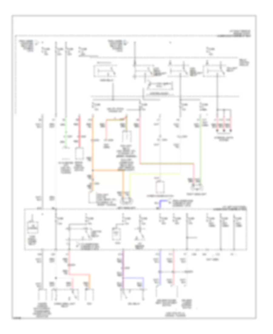 Power Distribution Wiring Diagram (2 of 5) for Honda Ridgeline RT 2012