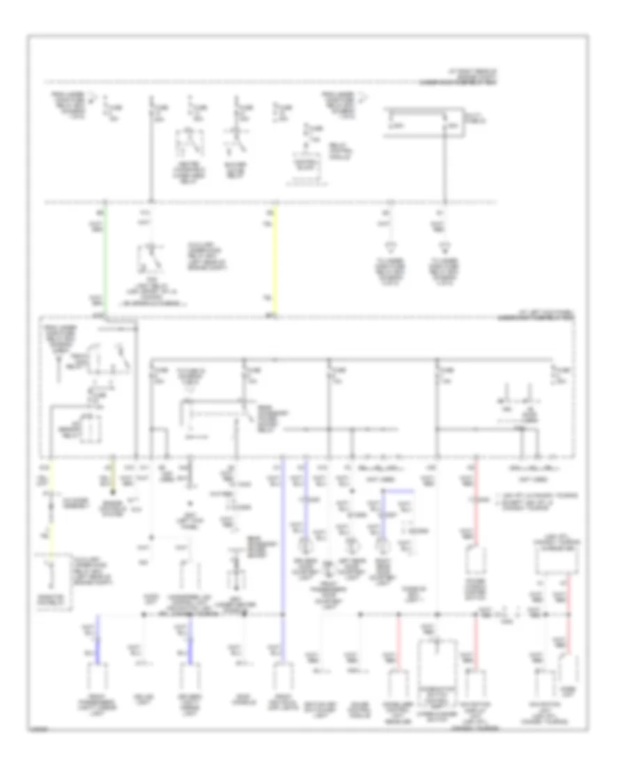 Power Distribution Wiring Diagram 3 of 5 for Honda Ridgeline RT 2012
