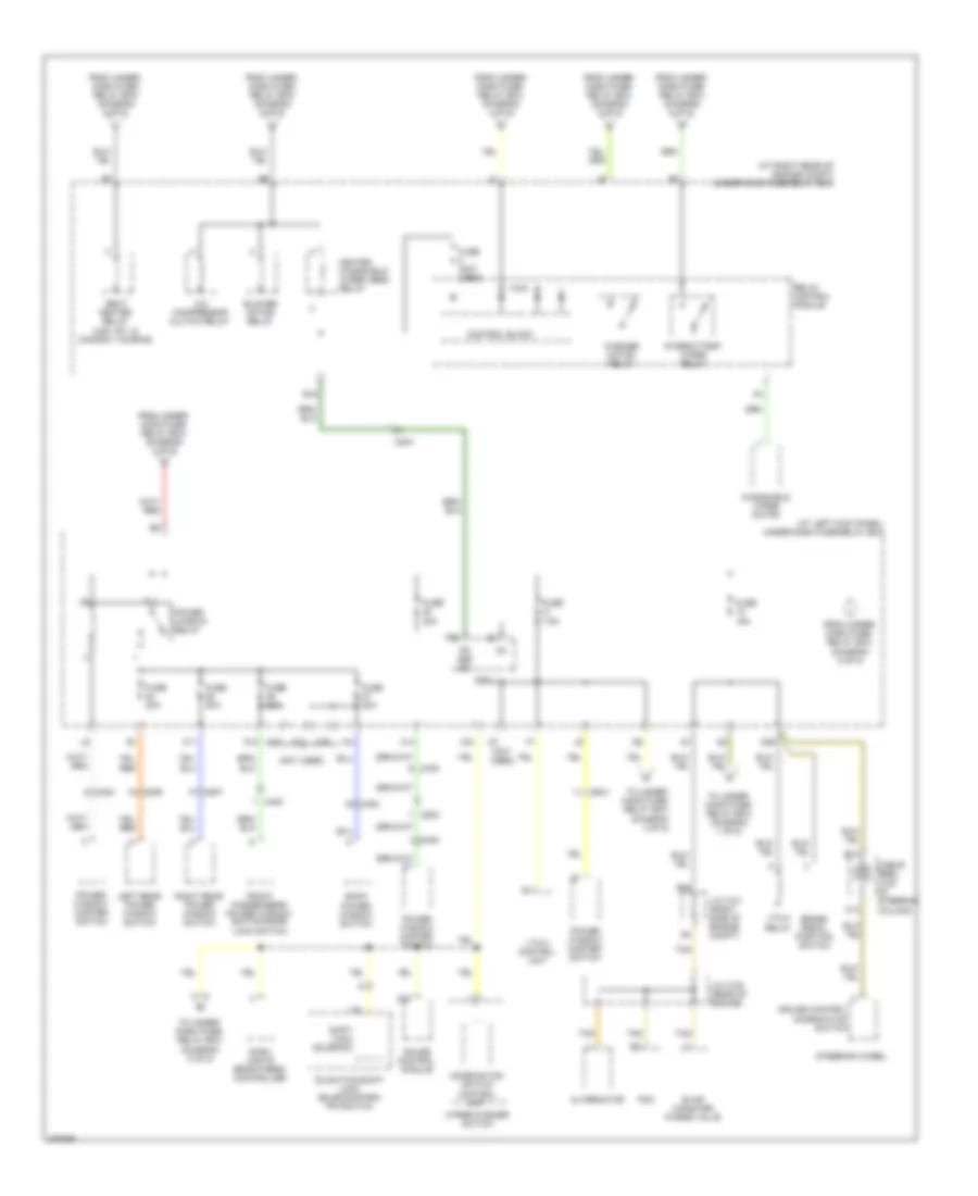 Power Distribution Wiring Diagram (4 of 5) for Honda Ridgeline RT 2012