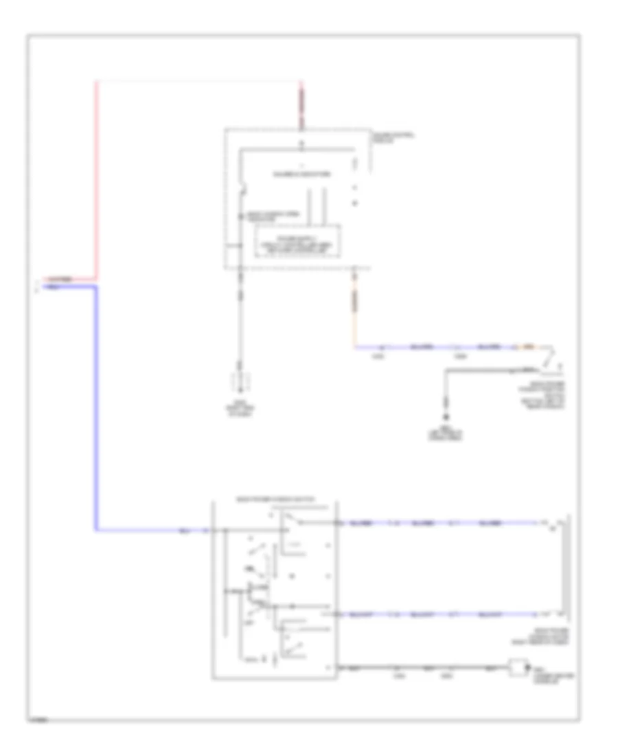 Power Windows Wiring Diagram 3 of 3 for Honda Ridgeline RT 2012