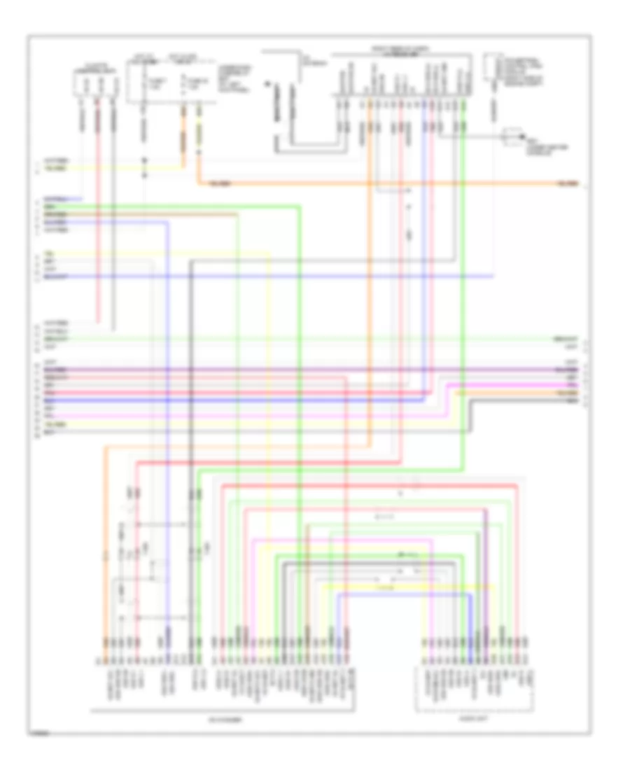 Radio Wiring Diagram, with Navigation (2 of 4) for Honda Ridgeline RT 2012
