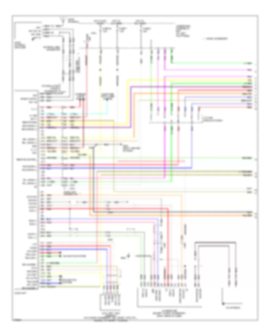 Radio Wiring Diagram, without Navigation (1 of 2) for Honda Ridgeline RT 2012