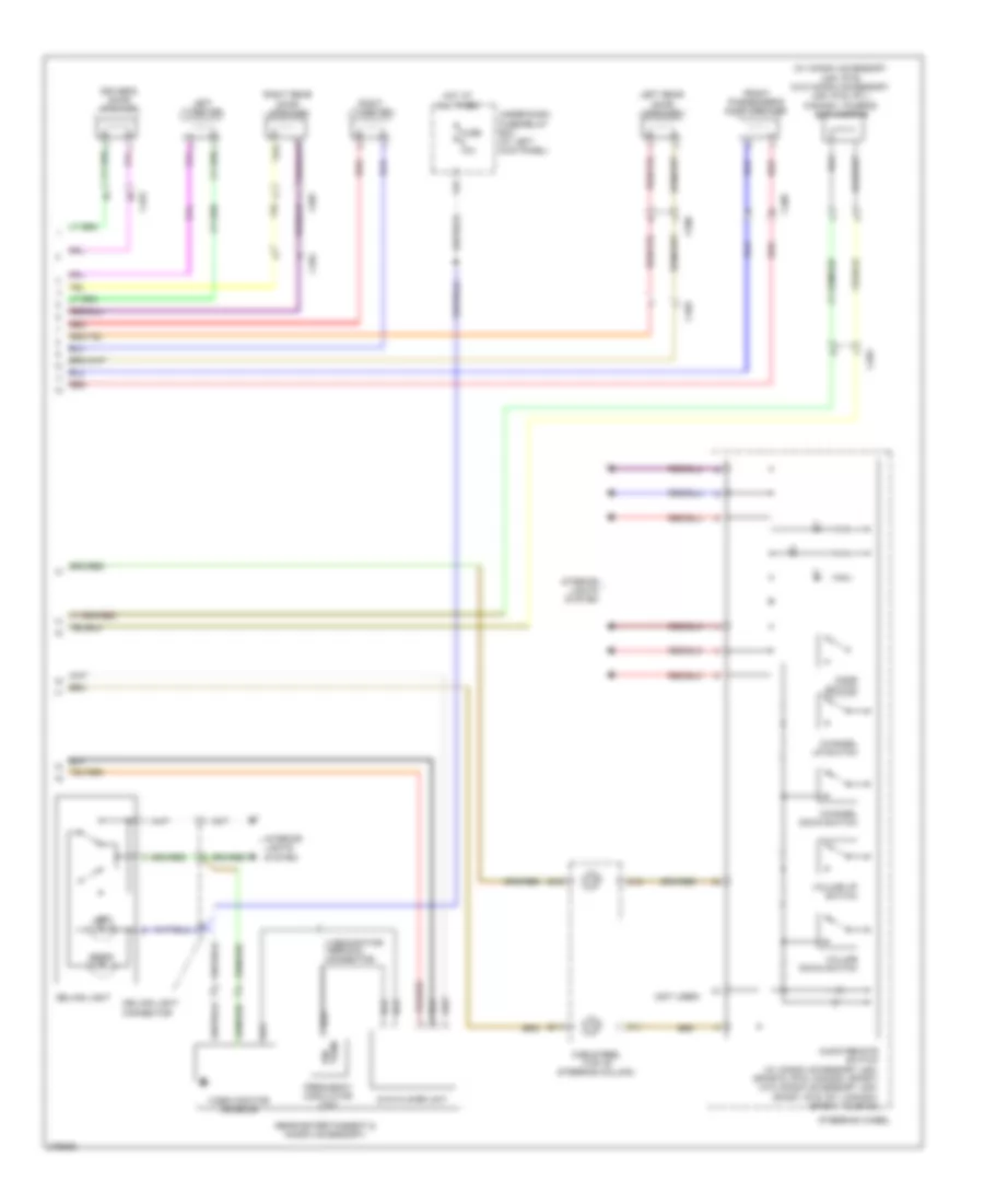 Radio Wiring Diagram, without Navigation (2 of 2) for Honda Ridgeline RT 2012