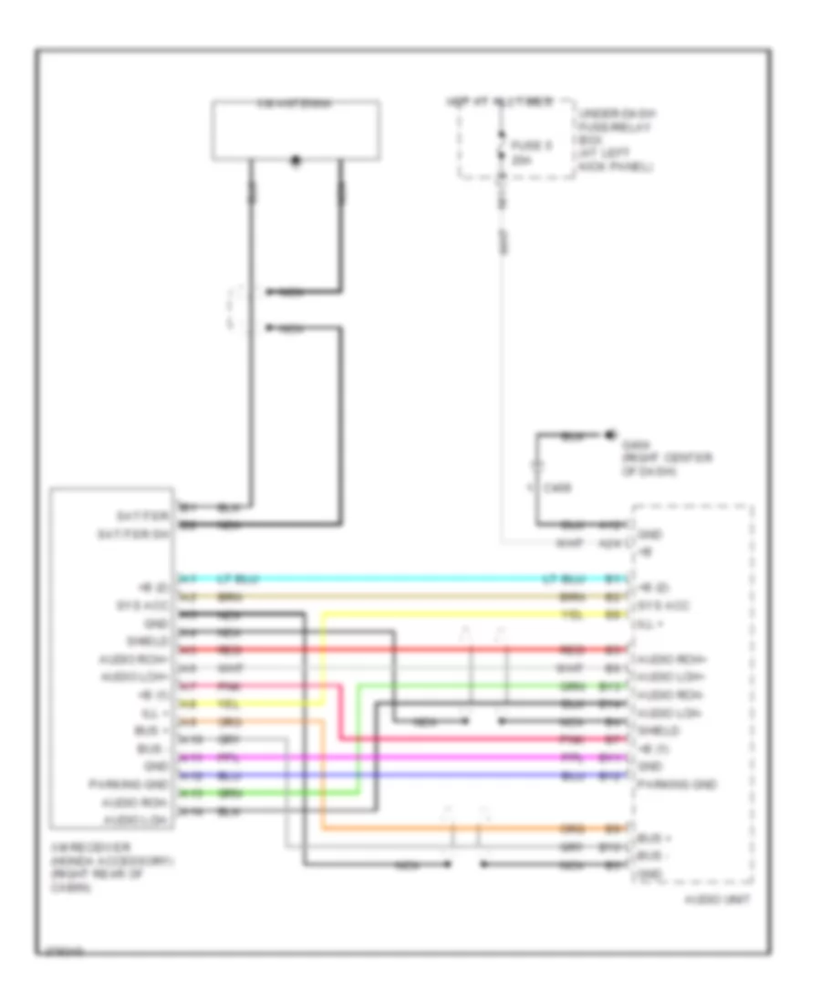 XM Receiver Wiring Diagram for Honda Ridgeline RT 2012