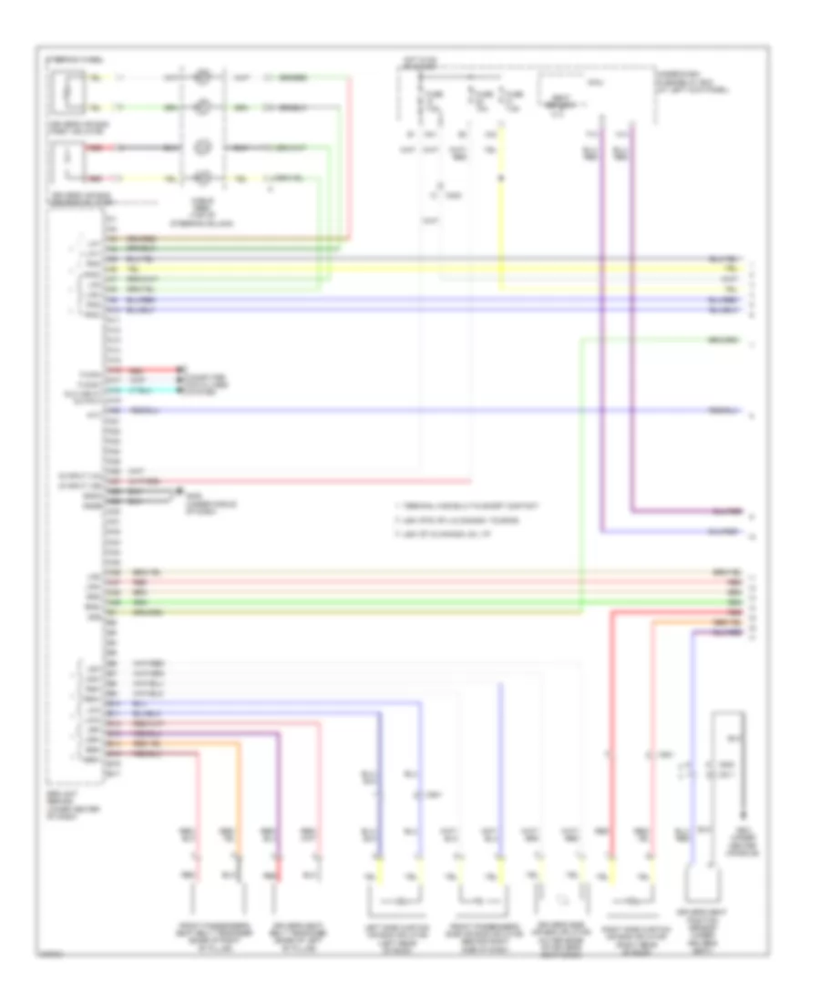 Supplemental Restraints Wiring Diagram 1 of 3 for Honda Ridgeline RT 2012